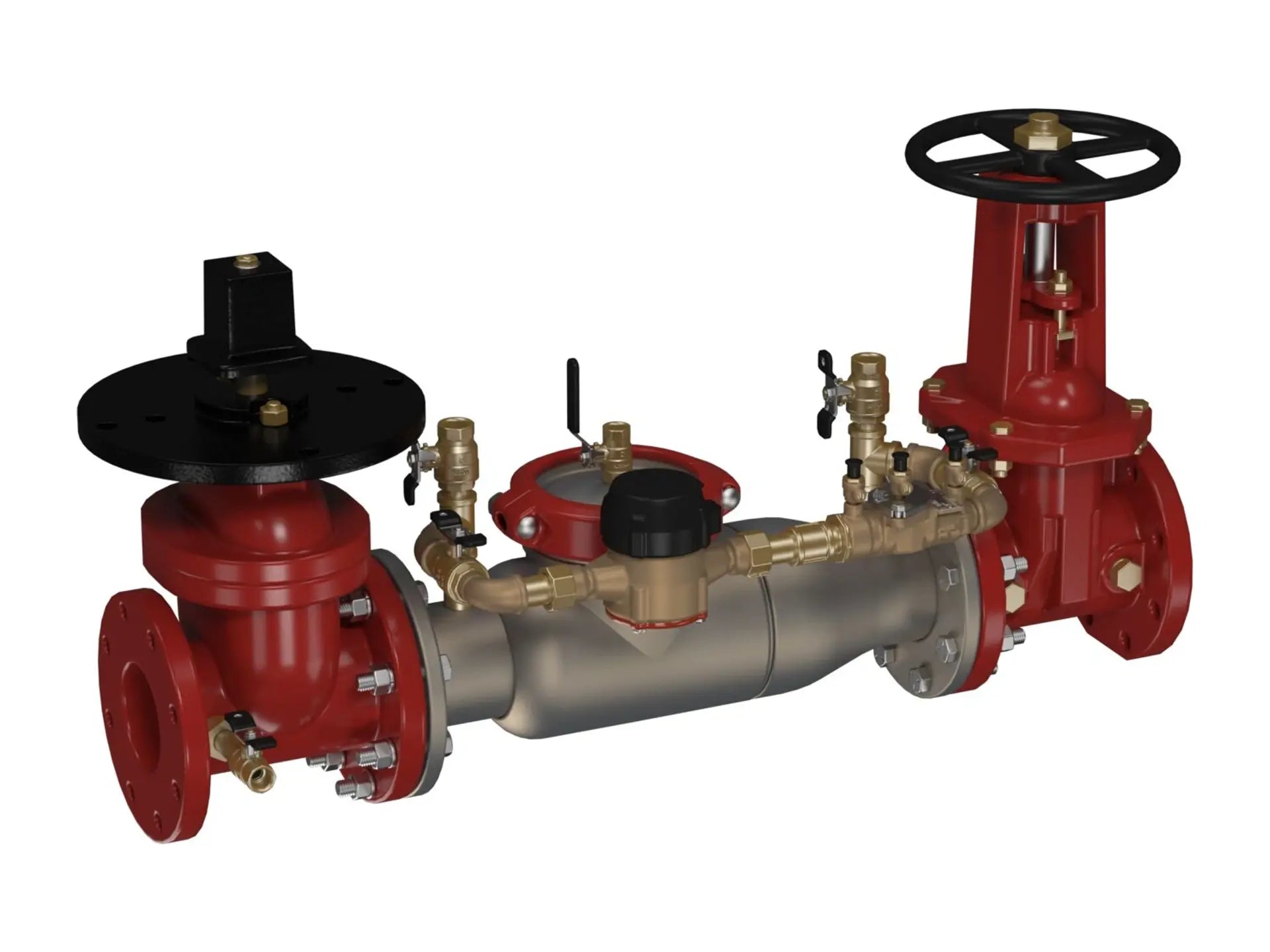 Watts 0191618, 4 In SS Double Check Detector Assembly Backflow Preventer