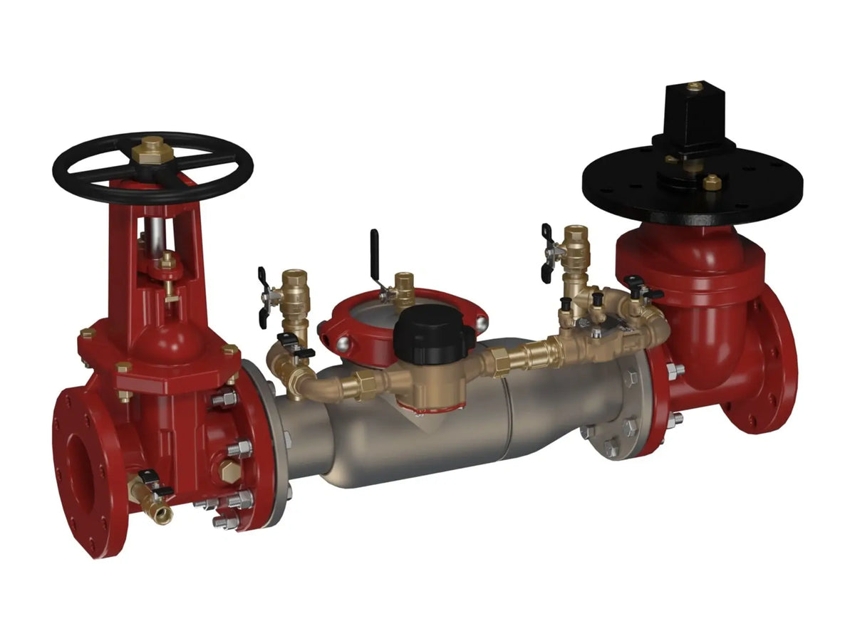 Watts 0191628, 4" 774DCDA SS Double Check Detector Assembly Backflow Preventer