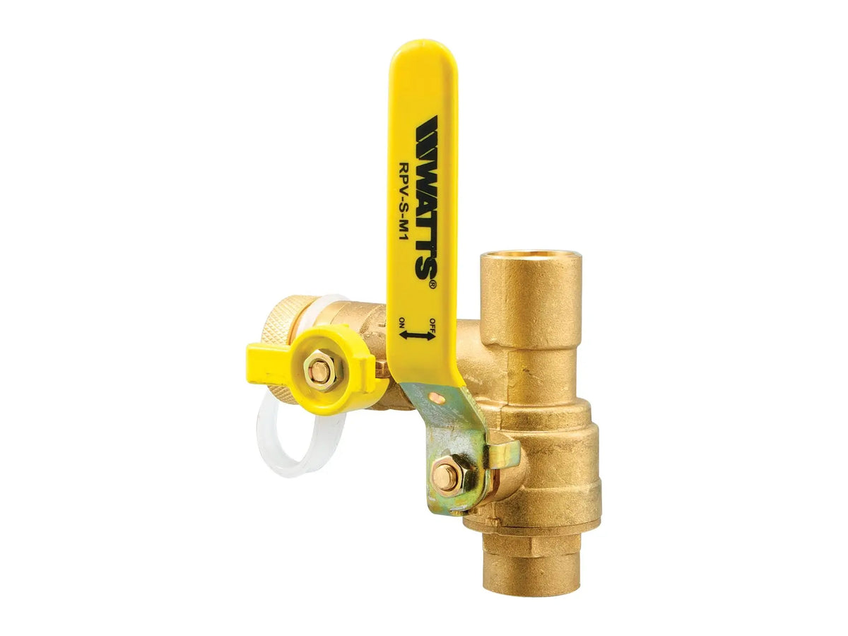 Watts 0207532, 3/4" Residential Purge Valve with Sweat Connections