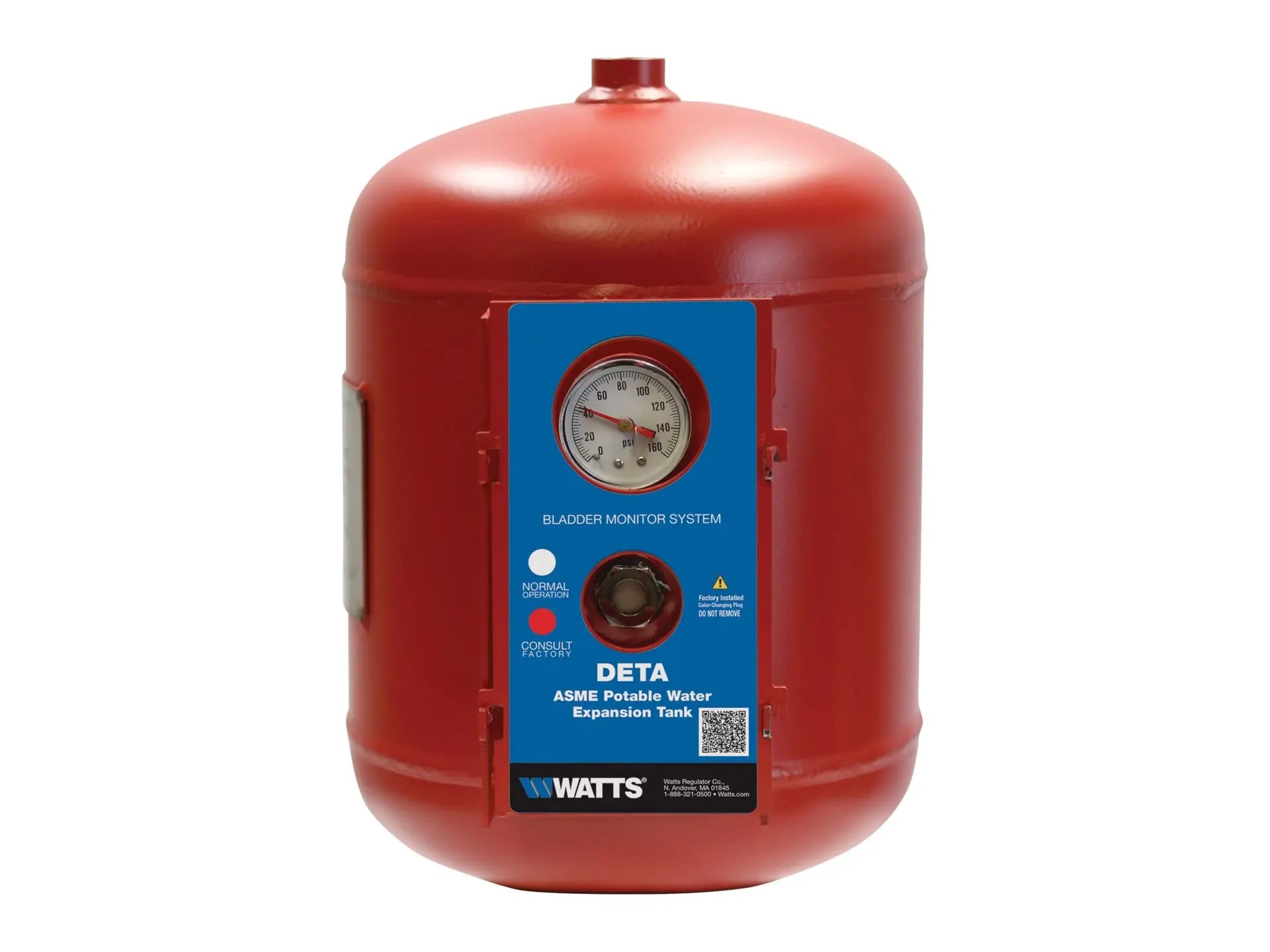 Watts 0212026, DET A-5 Potable Water Expansion Tank 3/4 IN MNPT Connection, Volume 3.5 Gallons
