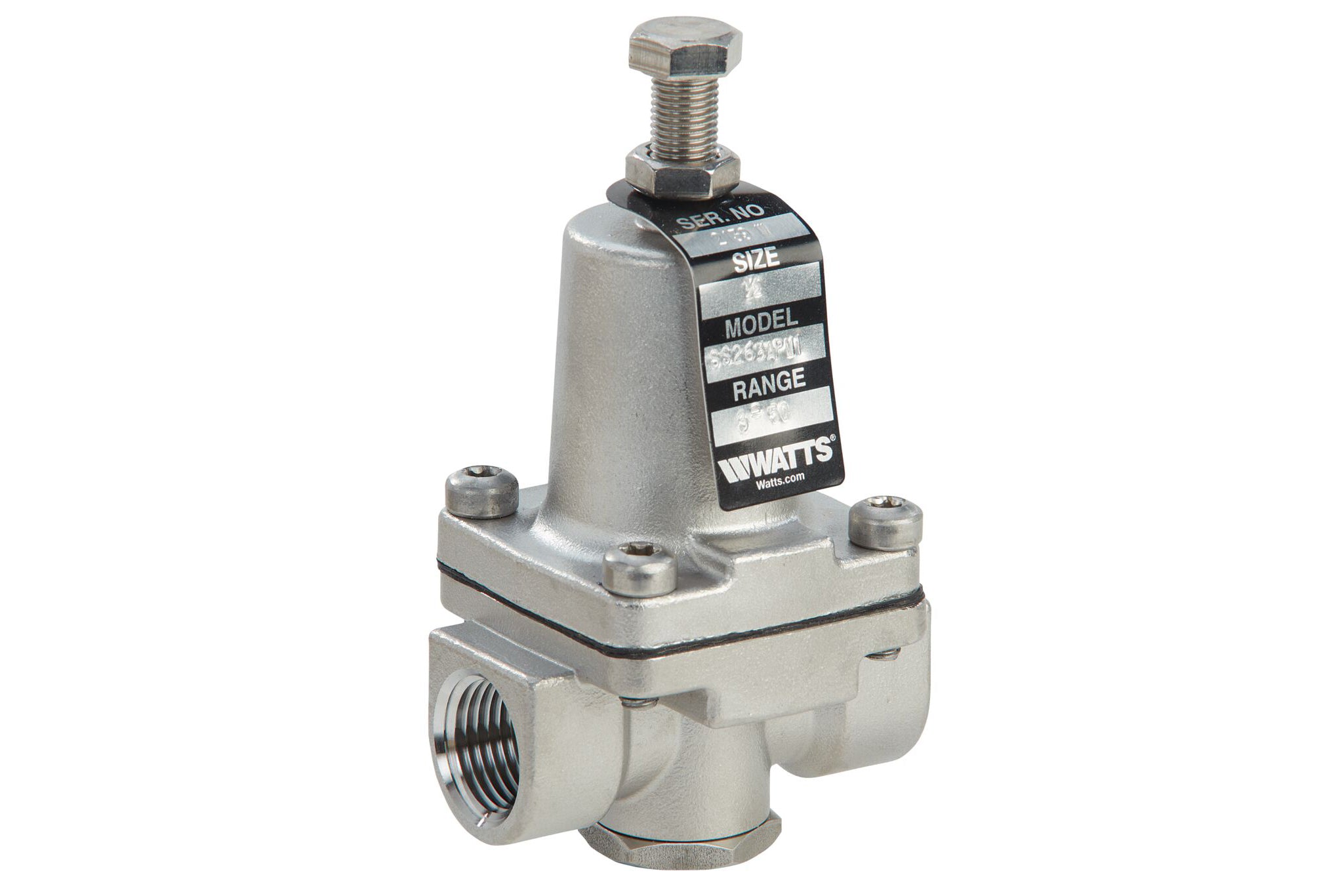 Watts 0335115, 1/2" 1-25 psi Water Pressure Reducing Valve SS263APM1