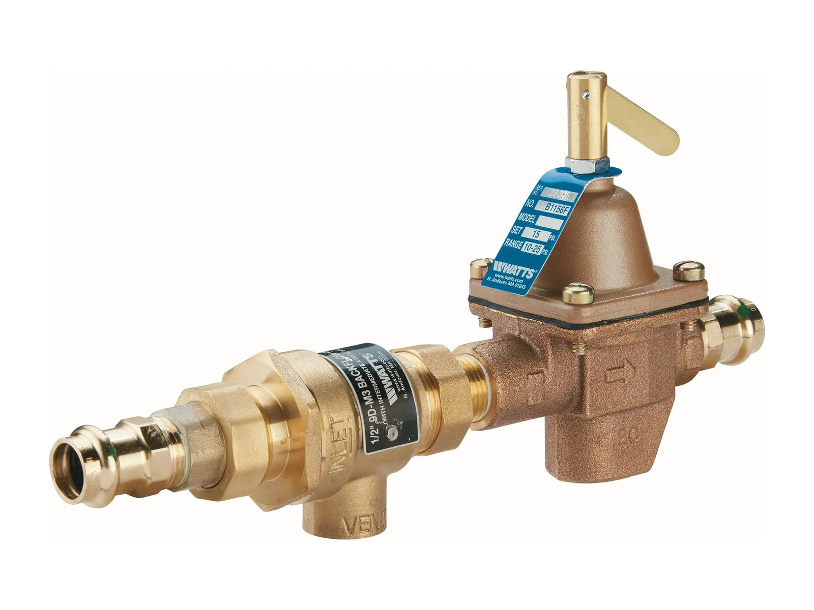Watts 0386473, 1/2 B911T-M3 with Pressure