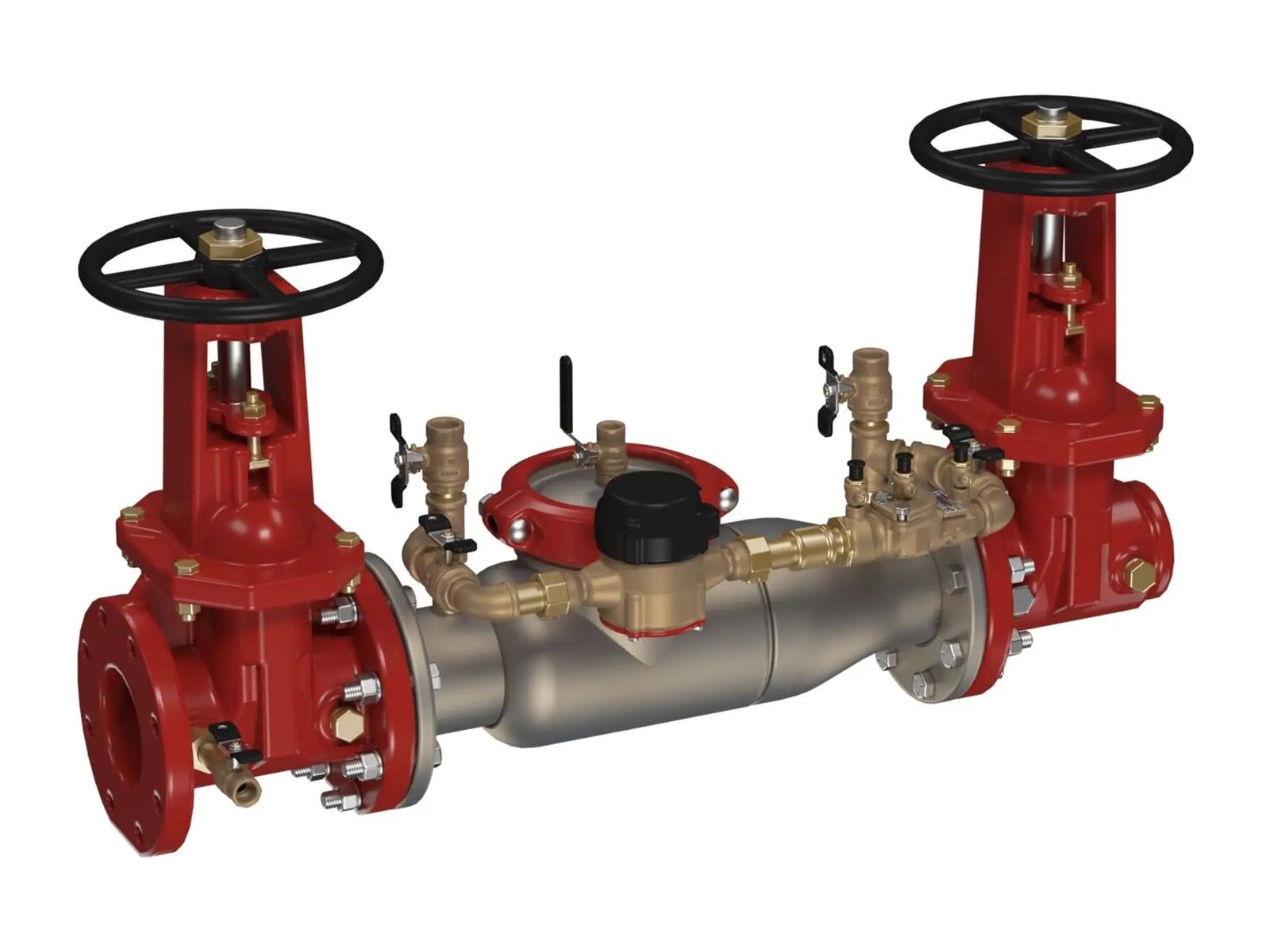Watts 0439549, 8" 774DCDA SS Double Check Detector Assembly Backflow Preventers OSY Shutoffs