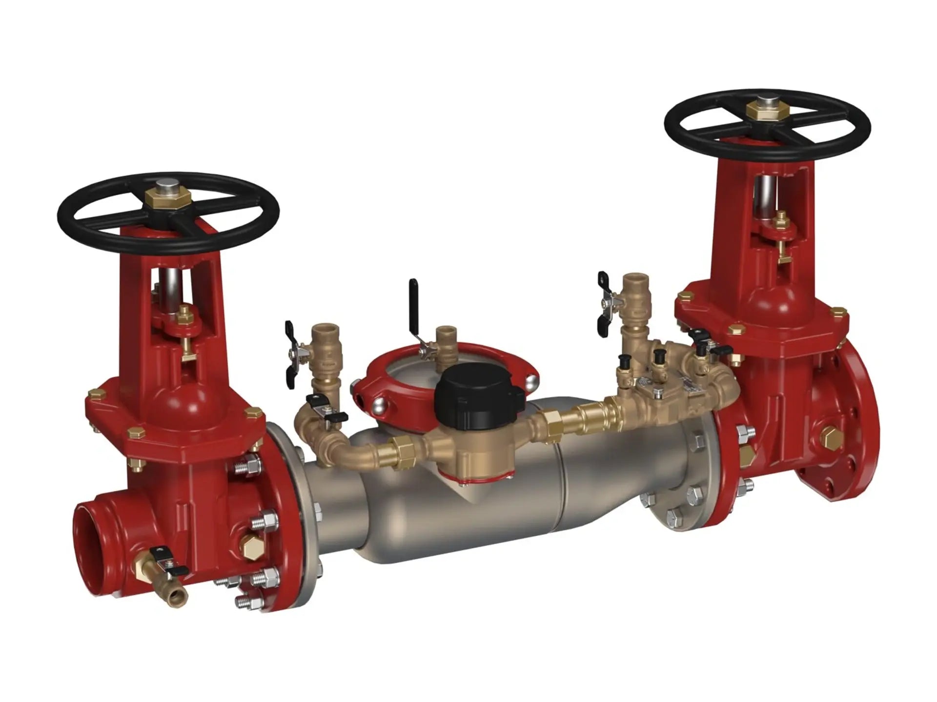 Watts 0439551, 10" 774DCDA SS Double Check Detector Assembly Backflow Preventers OSY Shutoffs