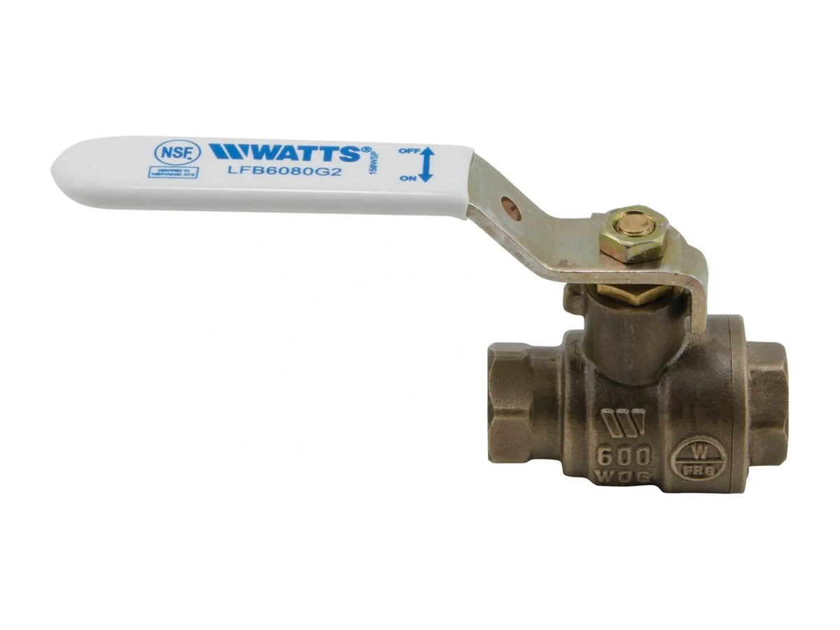 Watts 0450100, LFB6080G2 1/4" NPT Ball Valve Lead Free