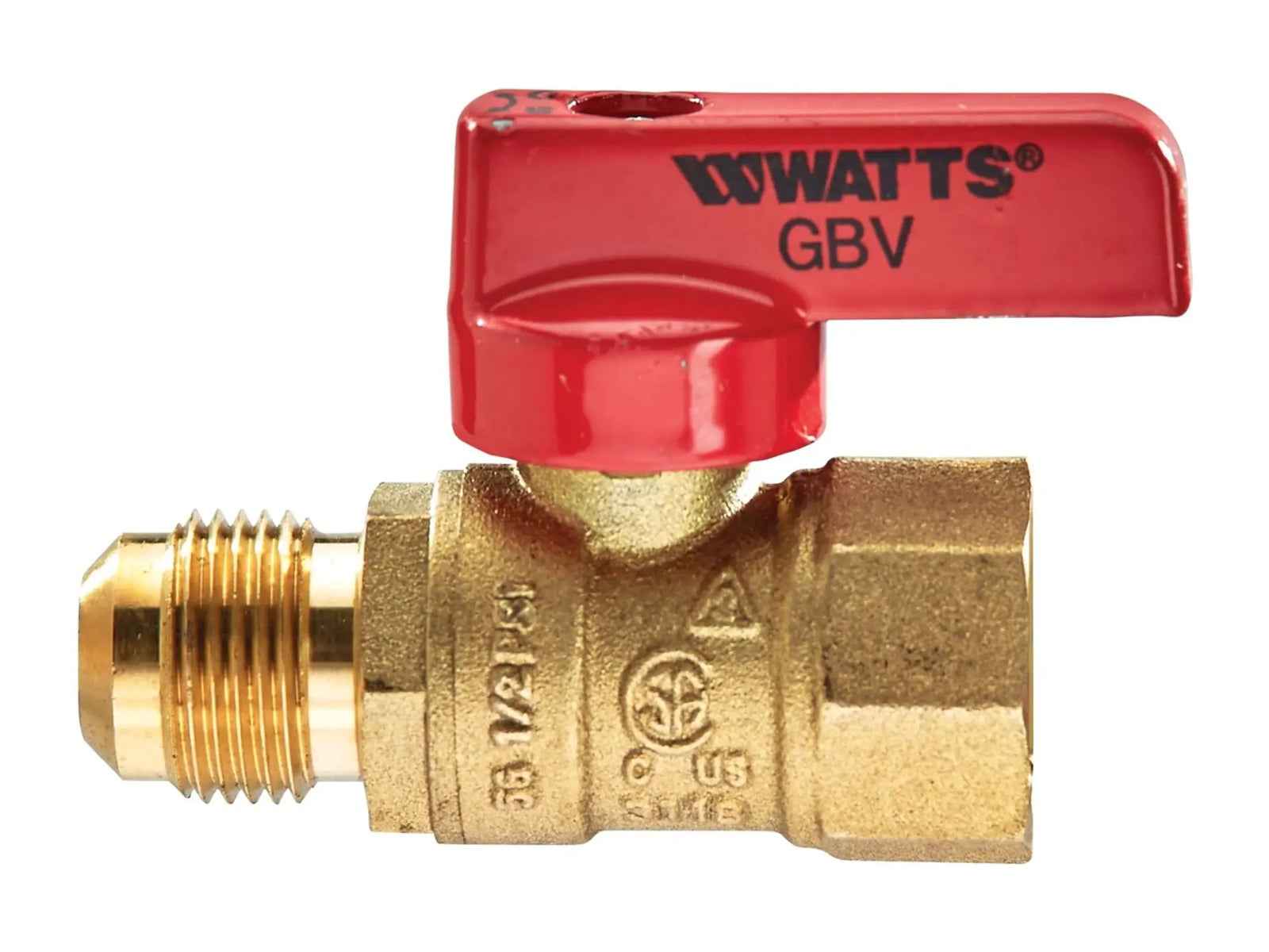 Watts 0545004, 1/2x1/2 Gas Ball Valve Full Lever