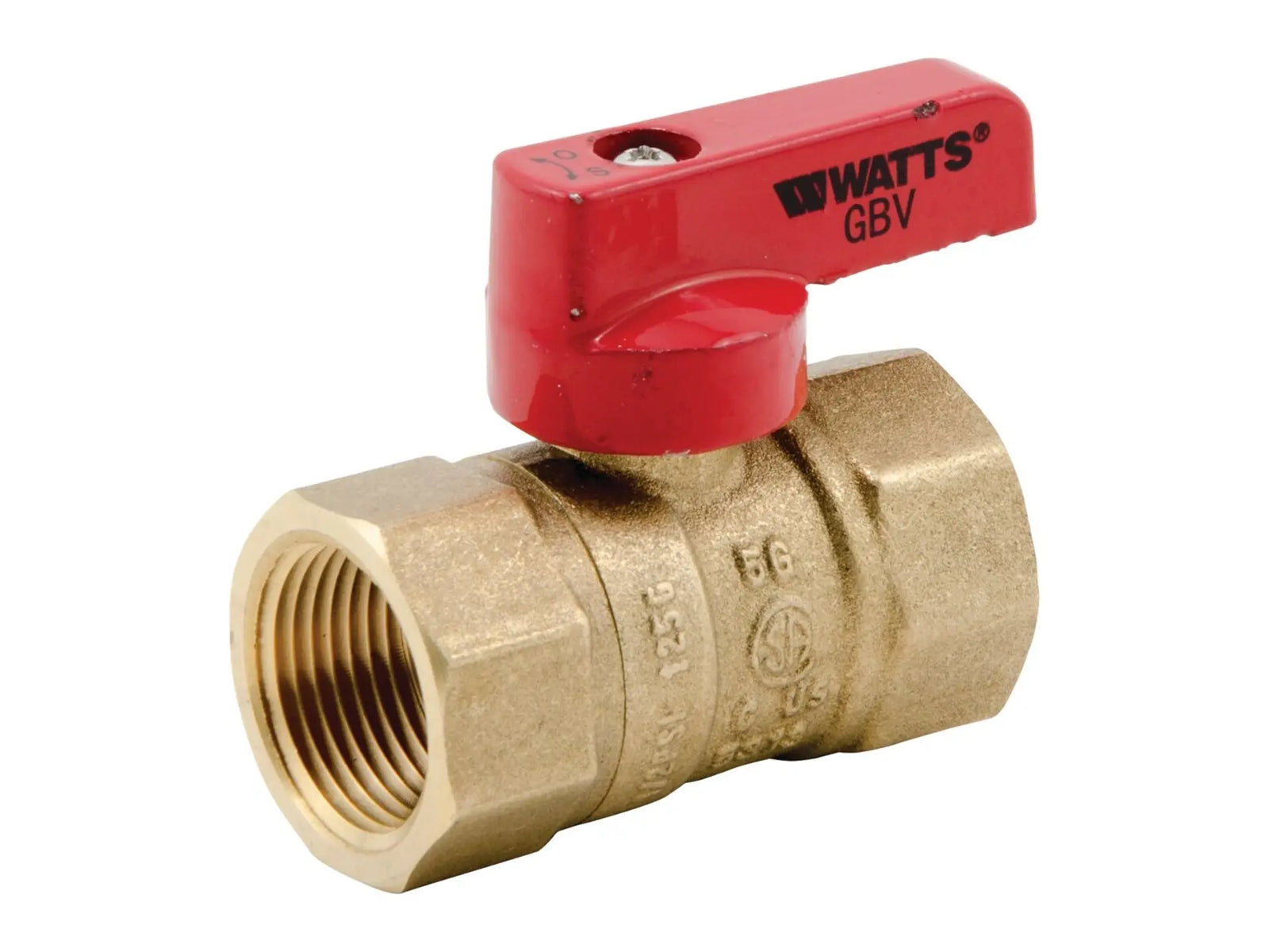 Watts 0545005, Regulator Ball Valve for Gas, 3/4" IPF, AGA Approved