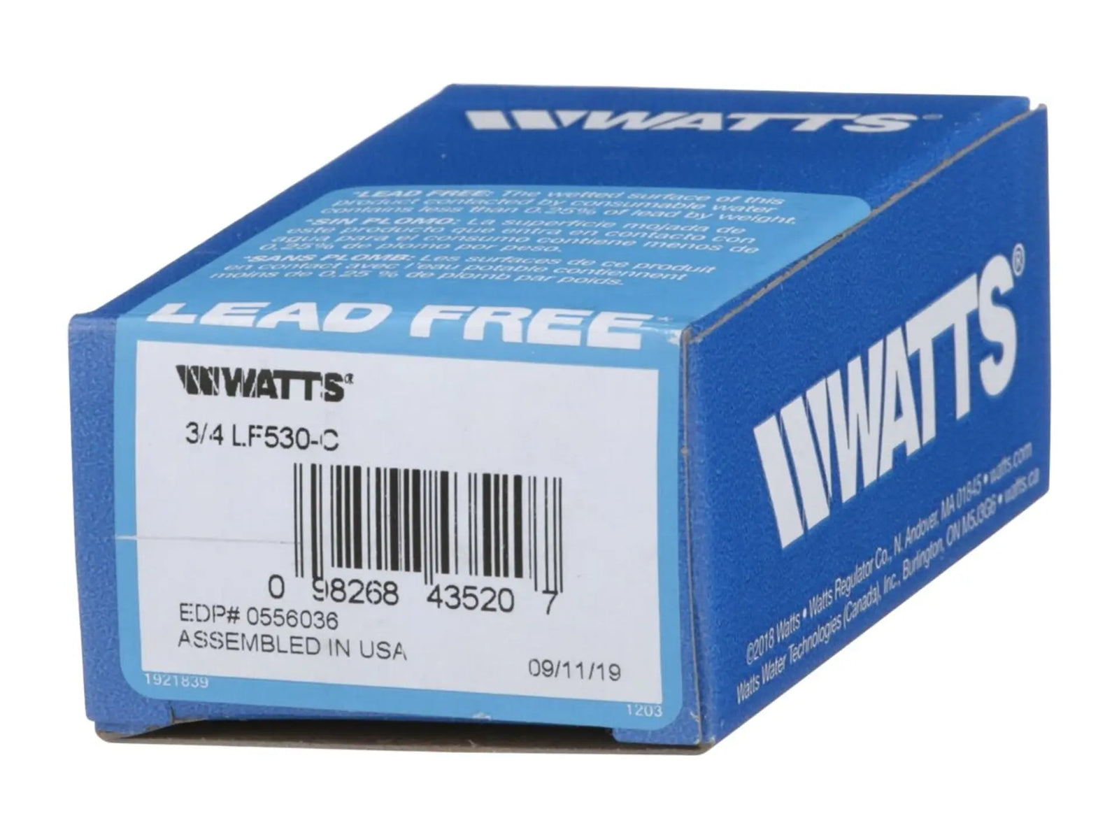 Watts 0556036, 3/4" Relief Valve 50-175 PSI LF530-C
