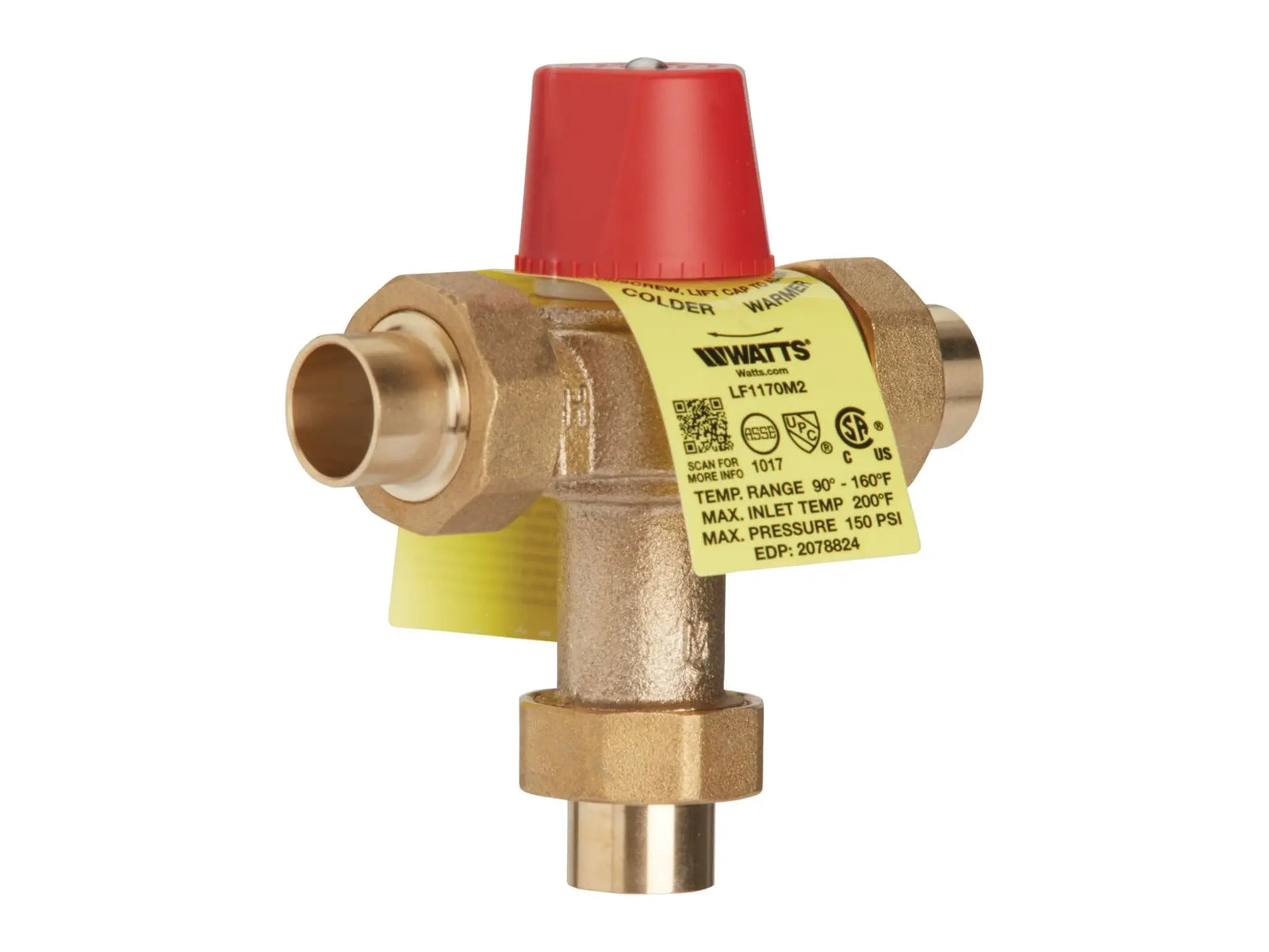 Watts 0559103, LF1170-US-M2 Hot Water Temperature Control Valve