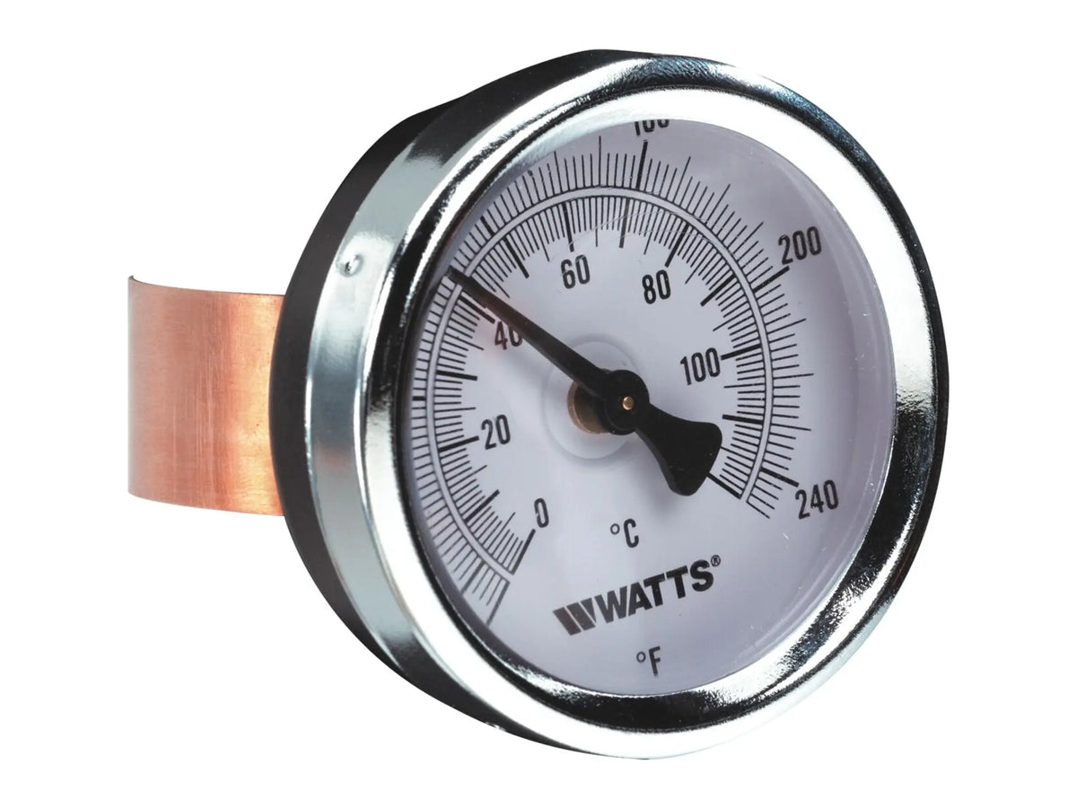 Watts 0615658, TBP-M2 1/2" Spring Mount Temp Gauge, 32-348F