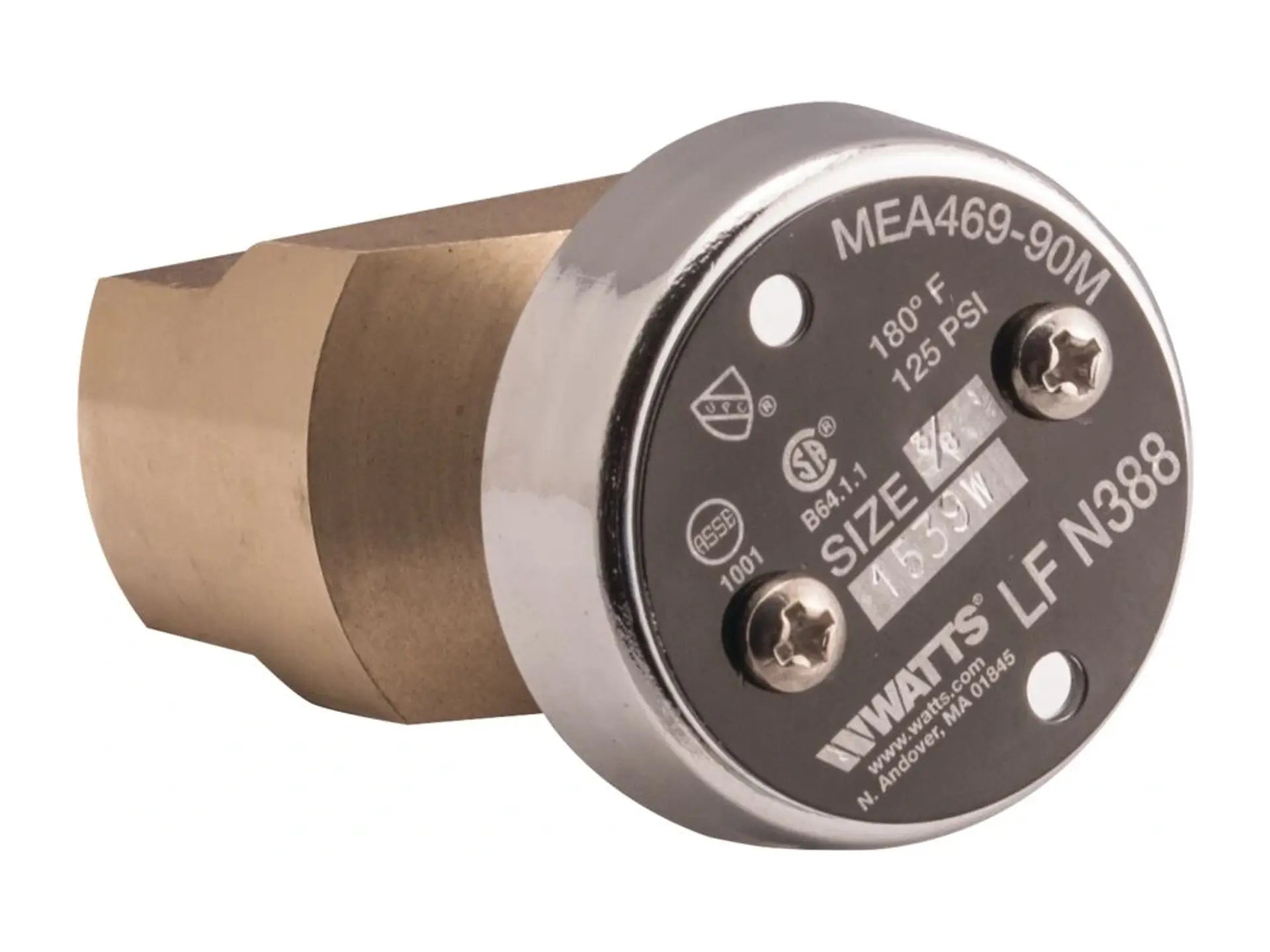 Watts 0792064, 3/8" LFN388 Lead Free Atmospheric Vacuum Breaker Backflow Preventer
