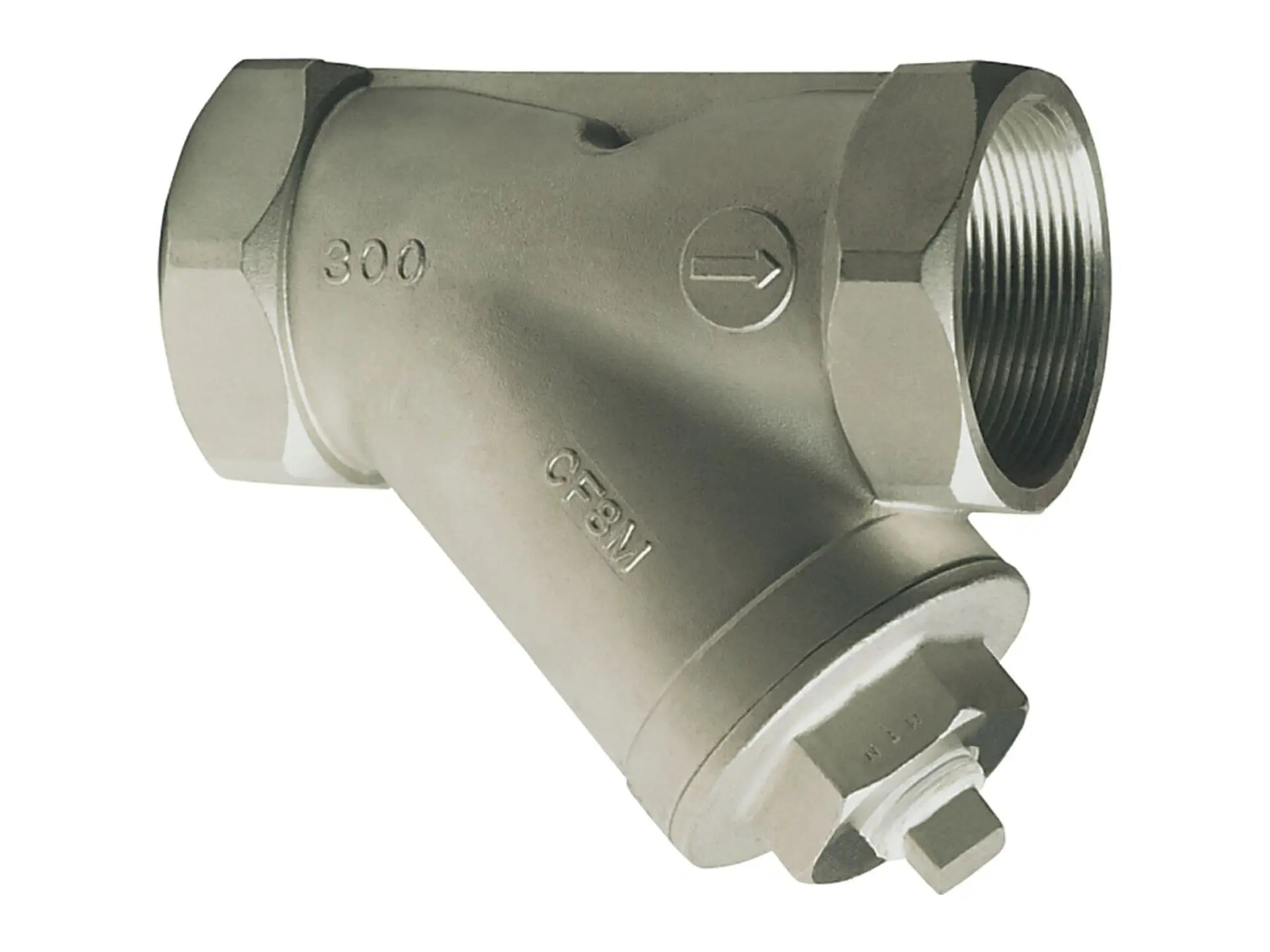 Watts 0823083, 1" SS Wye Pattern Strainer Series 87SI-SW