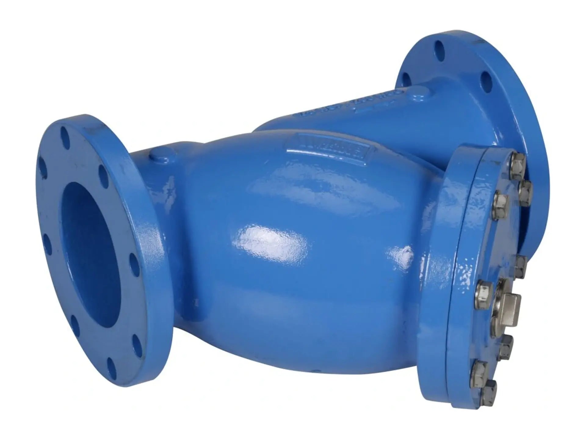 Watts 0825214, 6" Cast Iron Wye Pattern Strainer, Flange, Tapped Retainer Cap, Closure Plug, Epoxy