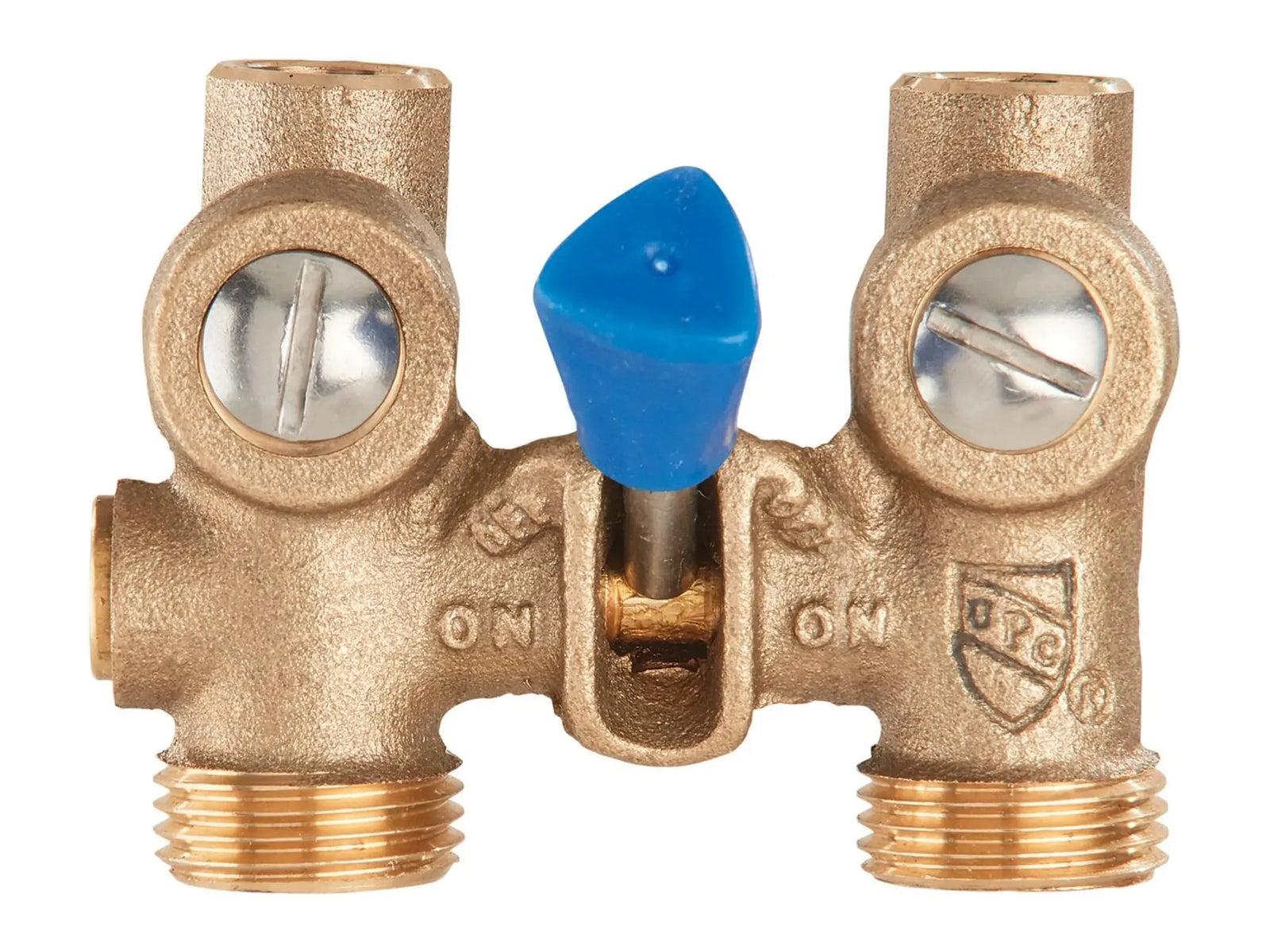 Watts 0958060, 1/2" Bronze Ball-Type Washing Machine Shutoff Valve with Copper Adapters for Solder