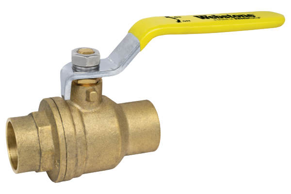 Webstone SWT-X070 1-1/4" x 1-1/4" Brass Ball Valve H-50705