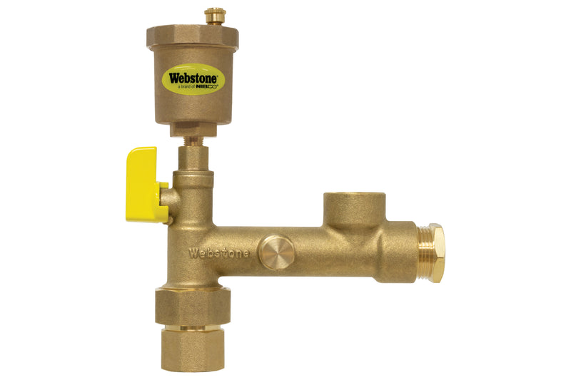 Webstone THD-7X61 3/4" x 3/4" Brass Boiler Vent Valve H-74613