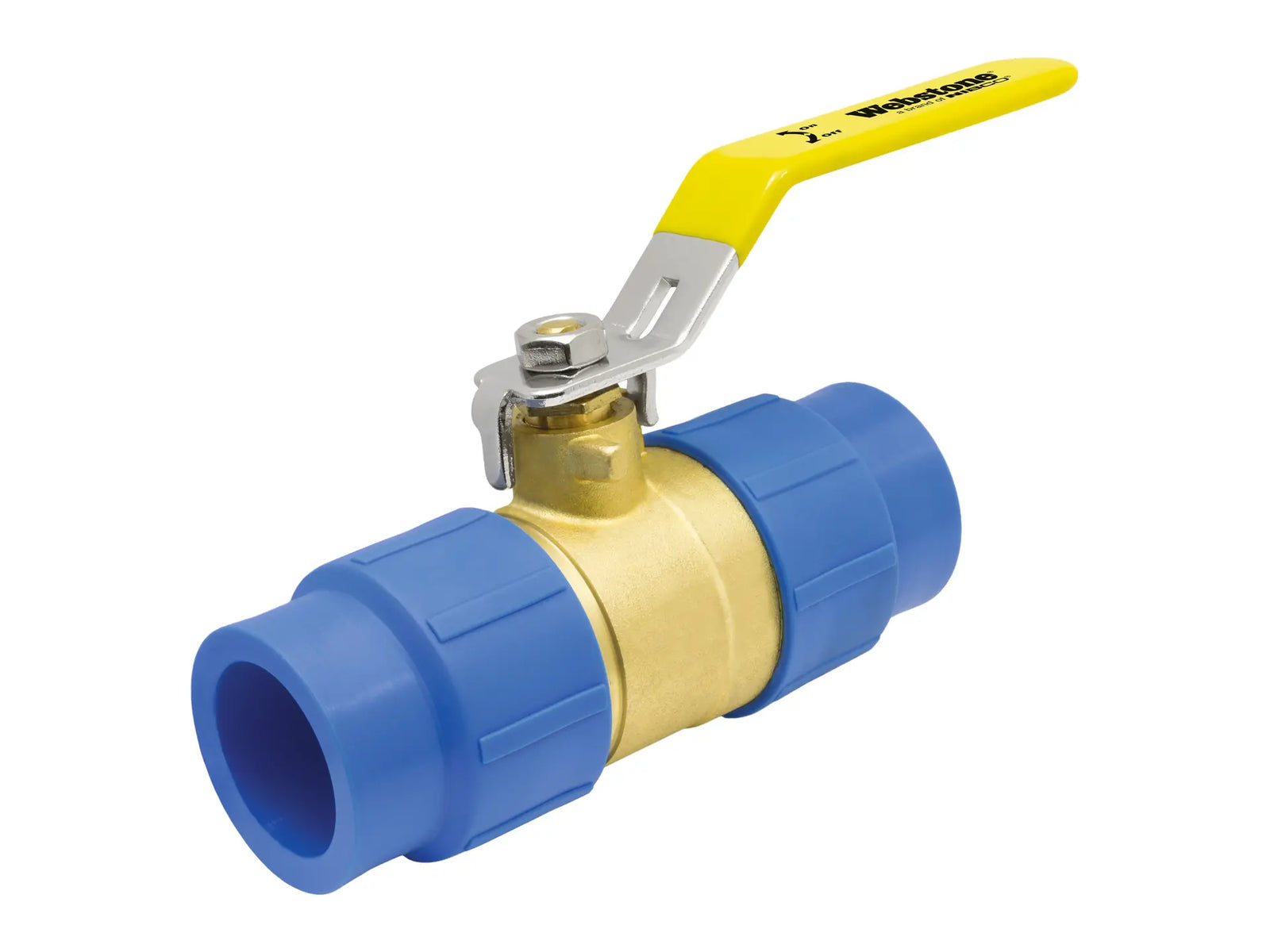 Webstone RCT-10170W 1-1/4" x 1-1/4" Female PP-RCT Metric Socket PP-RCT Ball Valve H-101705W