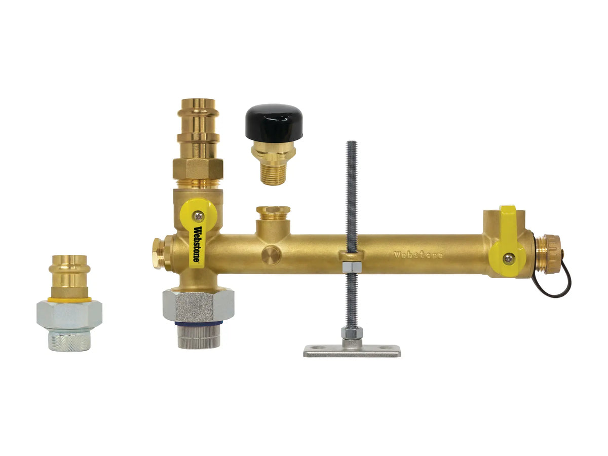 Webstone THD-X165W-DU-VR 3/4" Pro-Pal Water Heater Service Valve Kit H-21653W-DU-VR