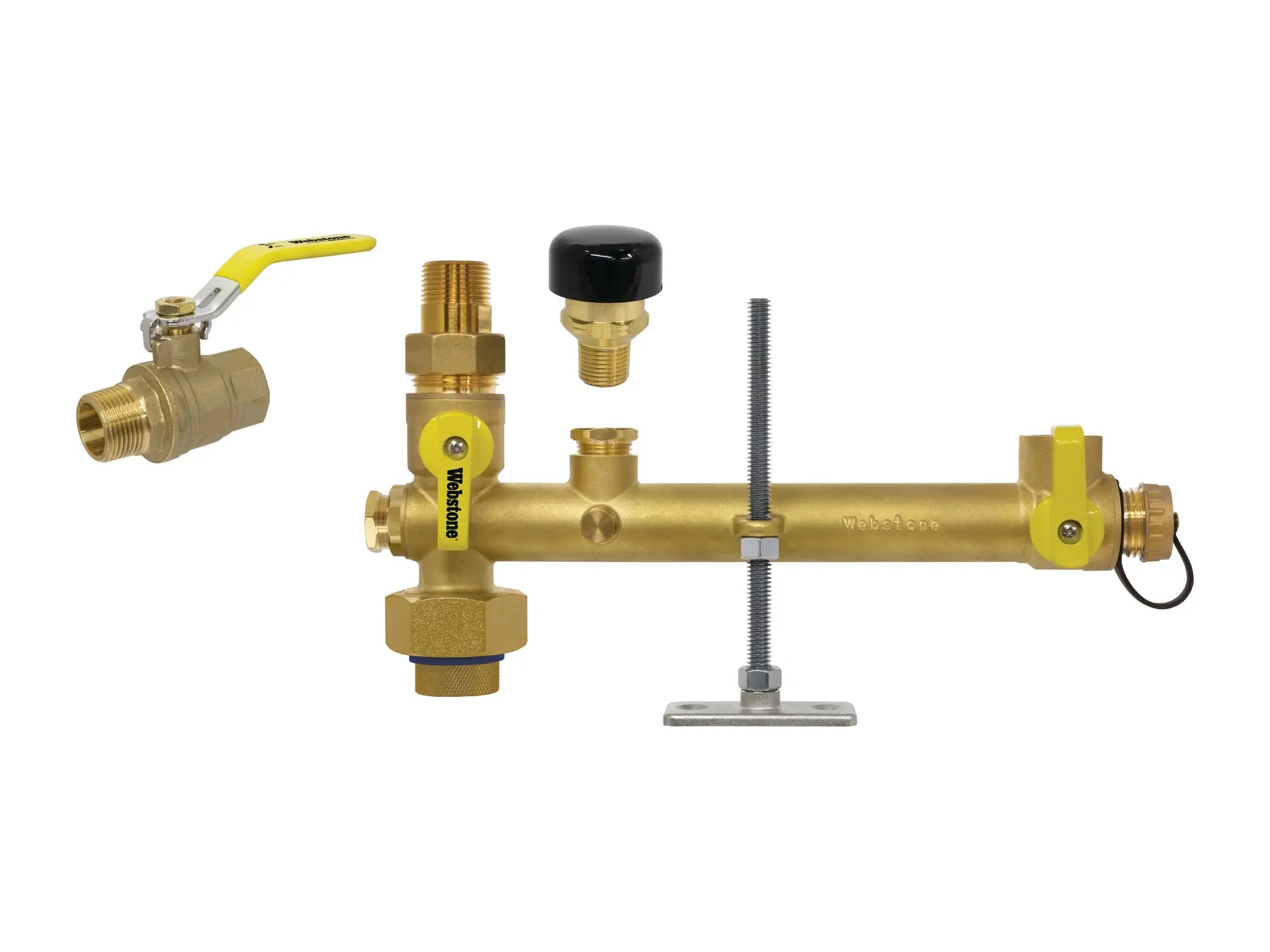 Webstone THD-X265W-BBV-VR 3/4" Pro-Pal Water Heater Service Valve Kit H-22653W-BBV-VR