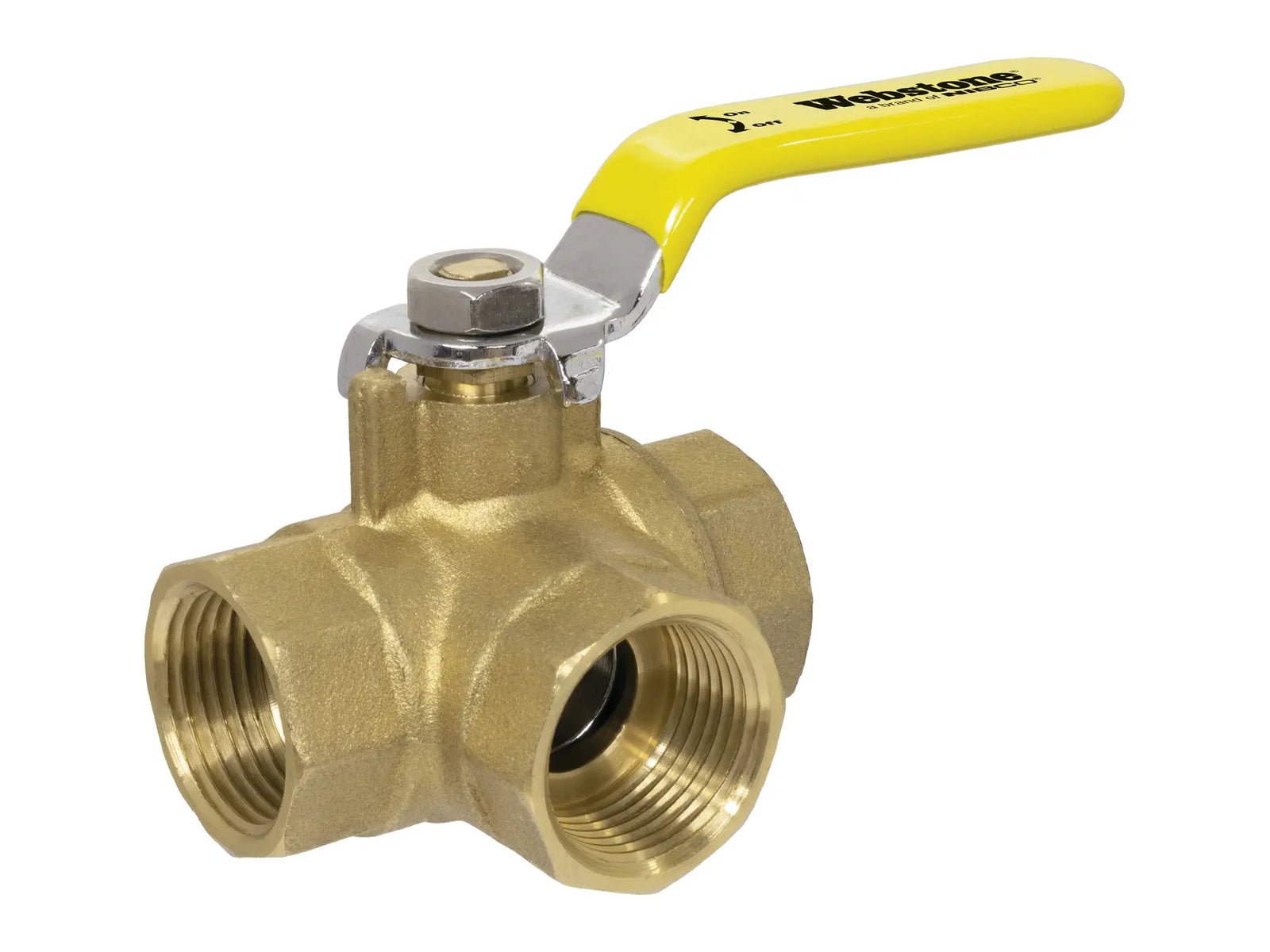 Webstone THD-X064 1" x 1" FIP L-Port Ball Valve H-40644