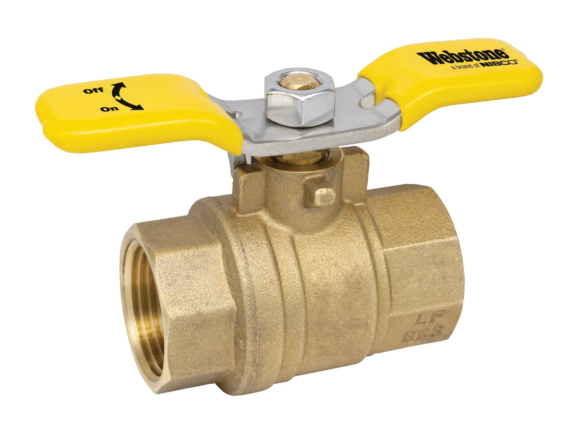 Webstone THD-X170WT 3/4" x 3/4" FIP Brass Ball Valve H-40703WSSW