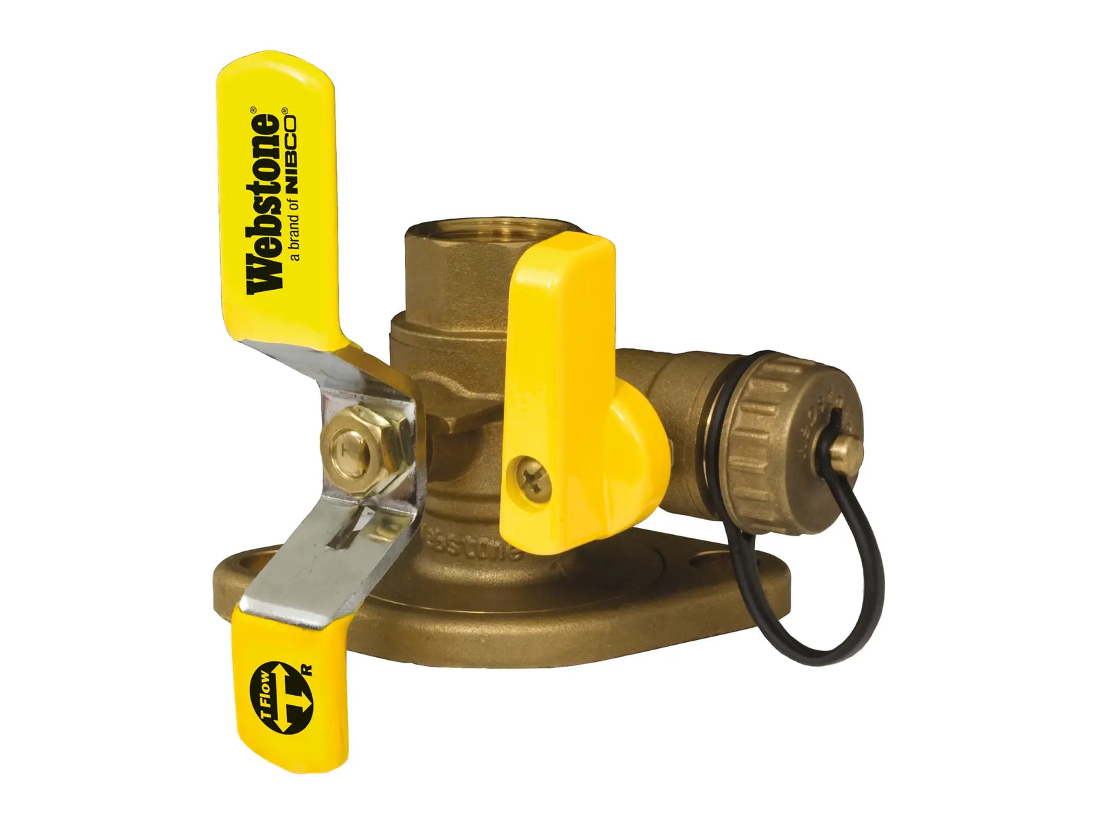 Webstone THD-X141 3/4" FIP x Rotating Flange Isolator w/Drain H-41413WHV