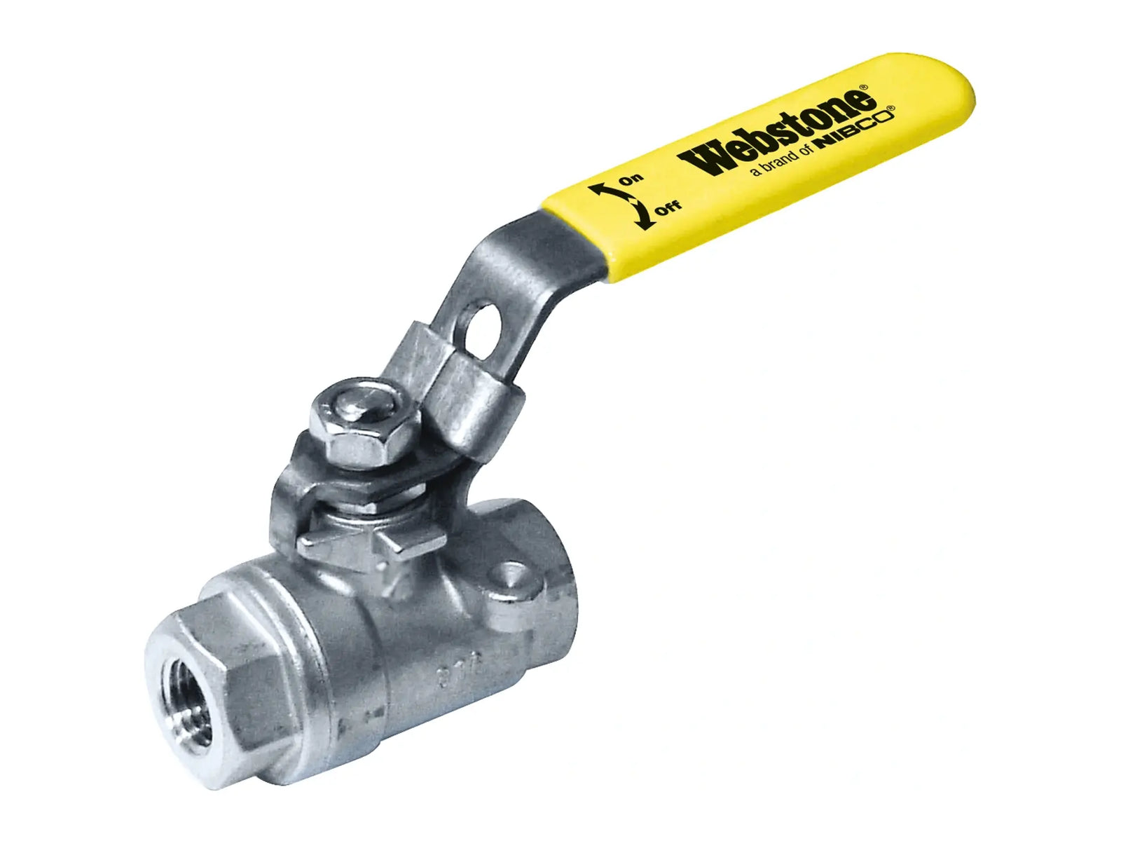 Webstone THD-X372 1-1/4" x 1-1/4" FIP Stainless Steel Ball Valve H-43725