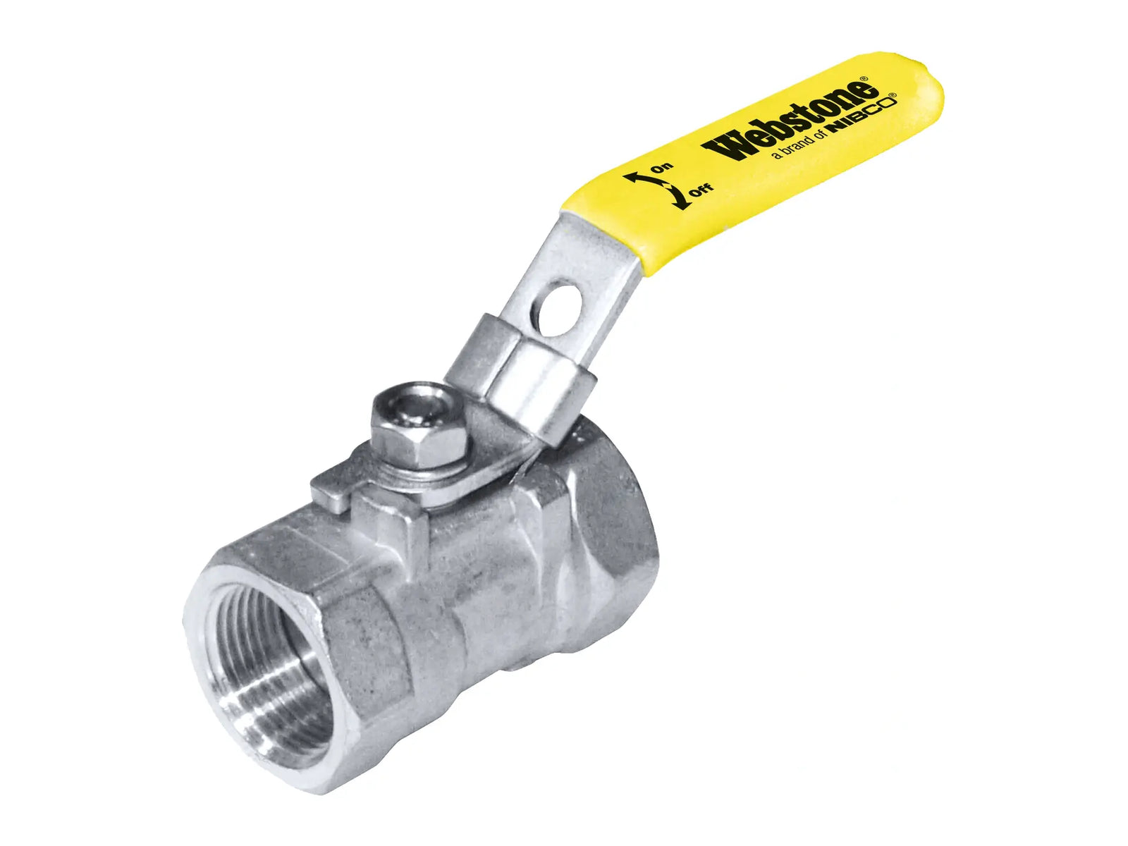 Webstone THD-X390 1-1/4" x 1-1/4" FIP Stainless Steel Ball Valve H-43905