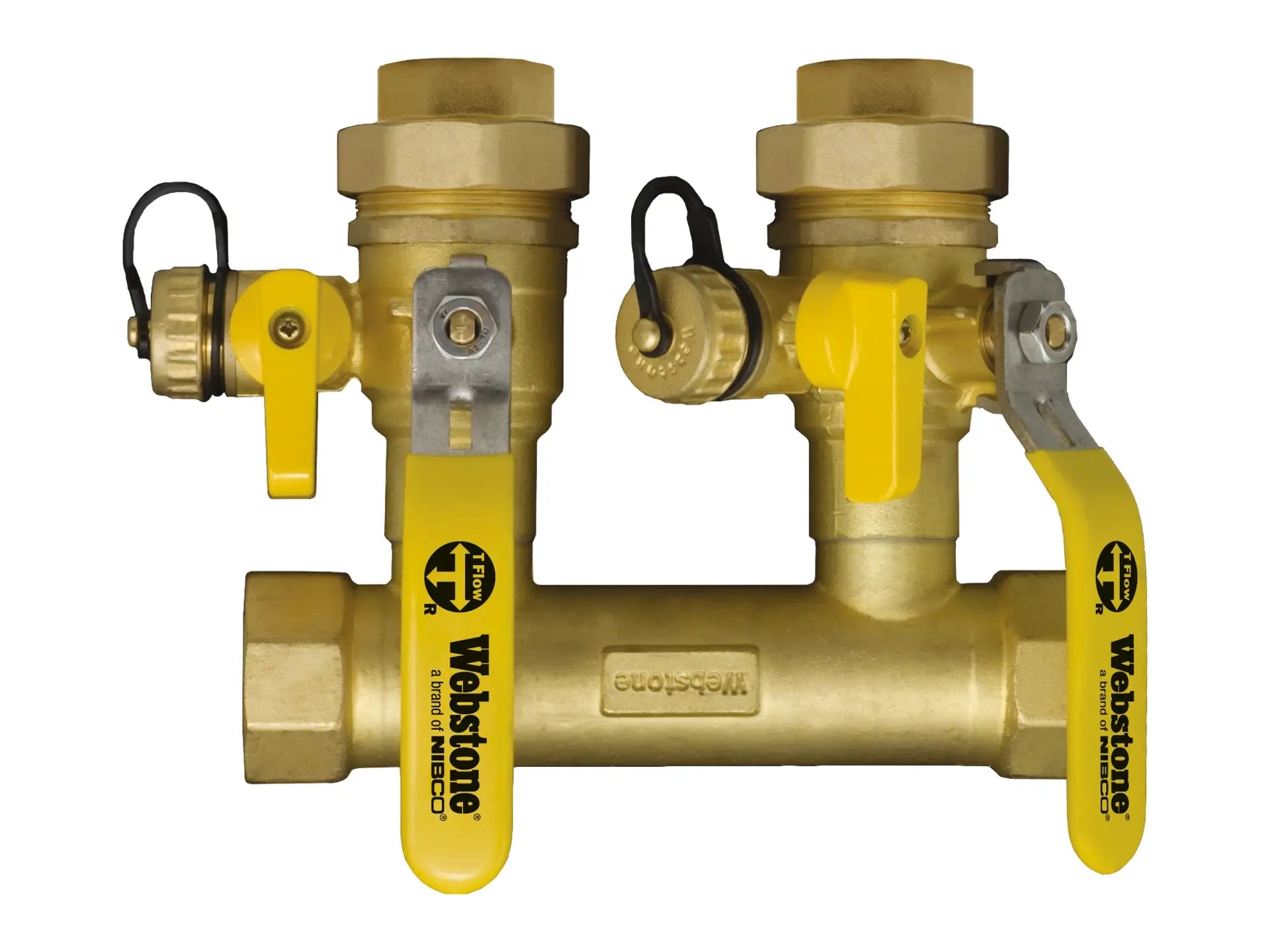 Webstone 1-1/4" x 3/4" SWT Double Ball Drain Manifold Kit H-58354-53