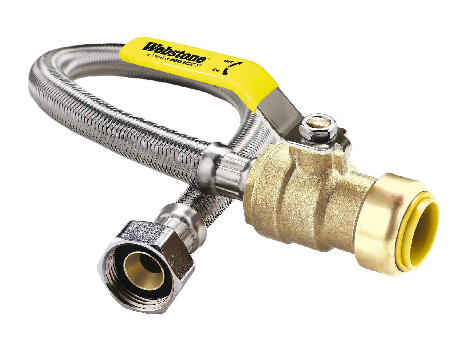 Webstone PSH-6202W 1/2" x 3/4" Push x FIP Pro-Connect Push H20 Lines H-62023W-18