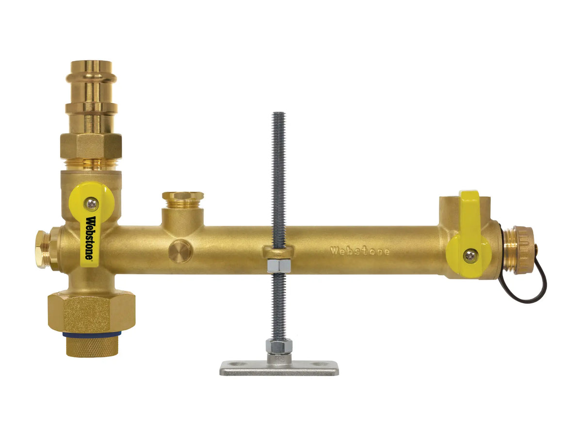 Webstone PSH-X265W 1/2" x 3/4" x 3/4" x 3/4" Pro-Pal Water Heater Supply Valve H-62652W