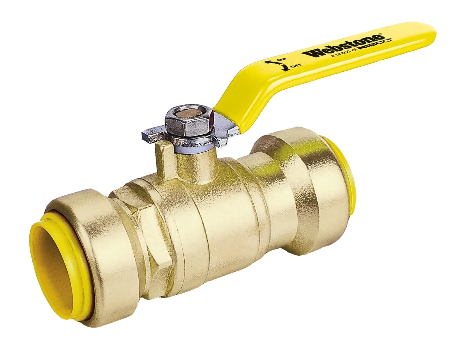 Webstone PSH-6270W 1" x 1" Push Brass Ball Valve H-62704W