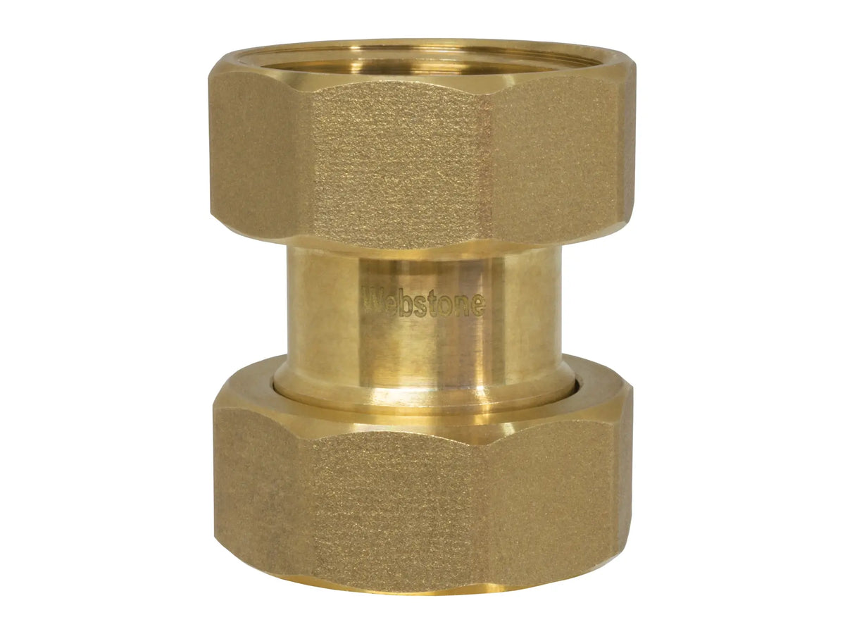 Webstone H-7-7107W-R, THD-7-710W 2 Union Coupling Forgred DZR Brass