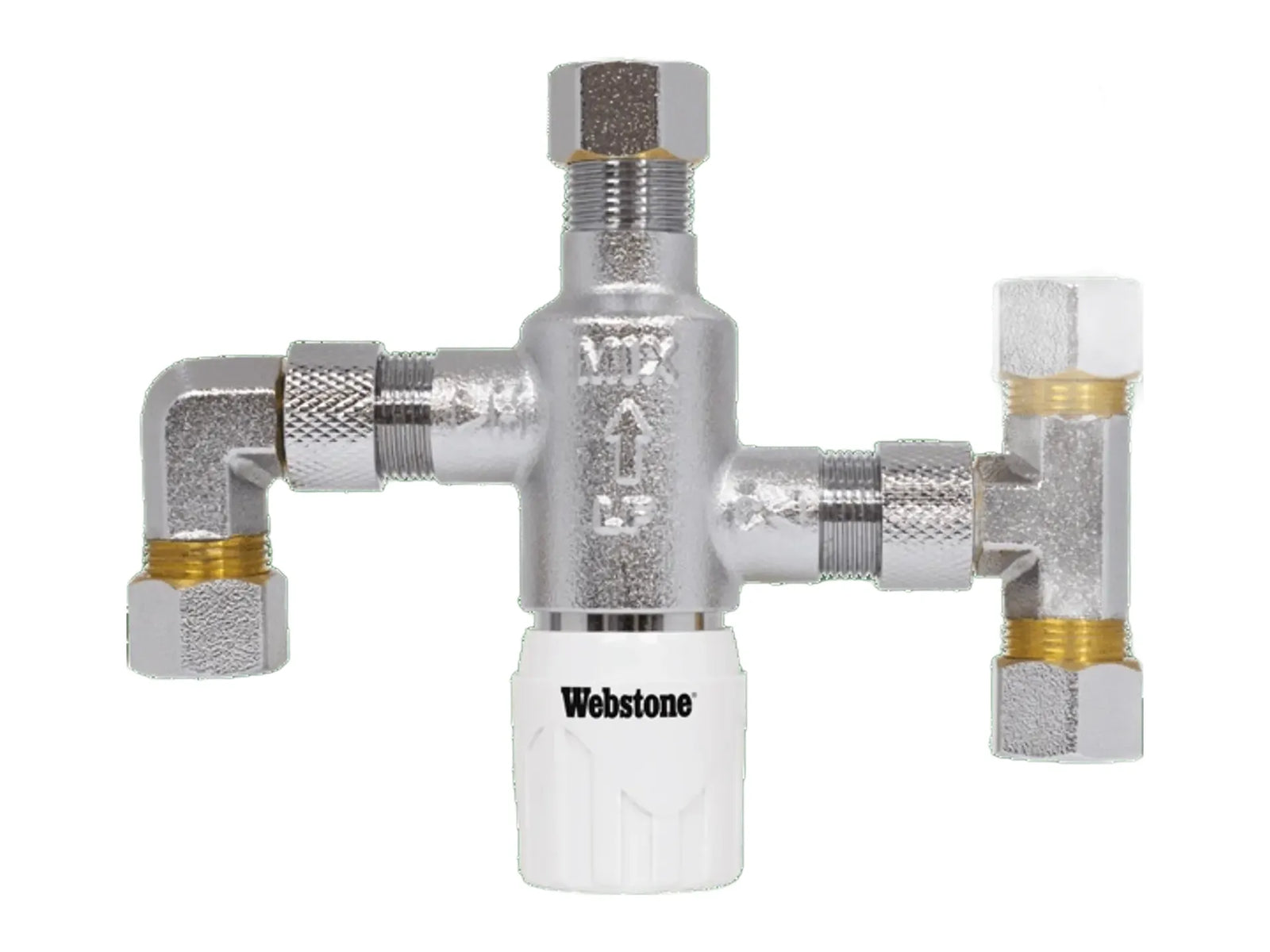 Webstone 3/8" Compression Thermostatic Mixing Valve H-77411W