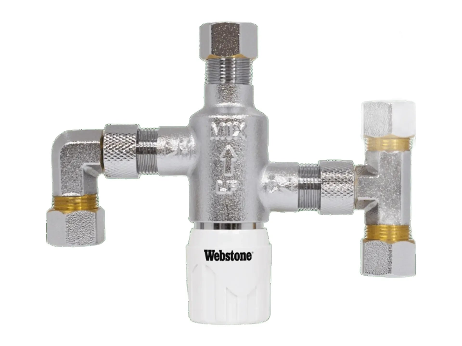 Webstone 3/8" Compression Thermostatic Mixing Valve H-77411W
