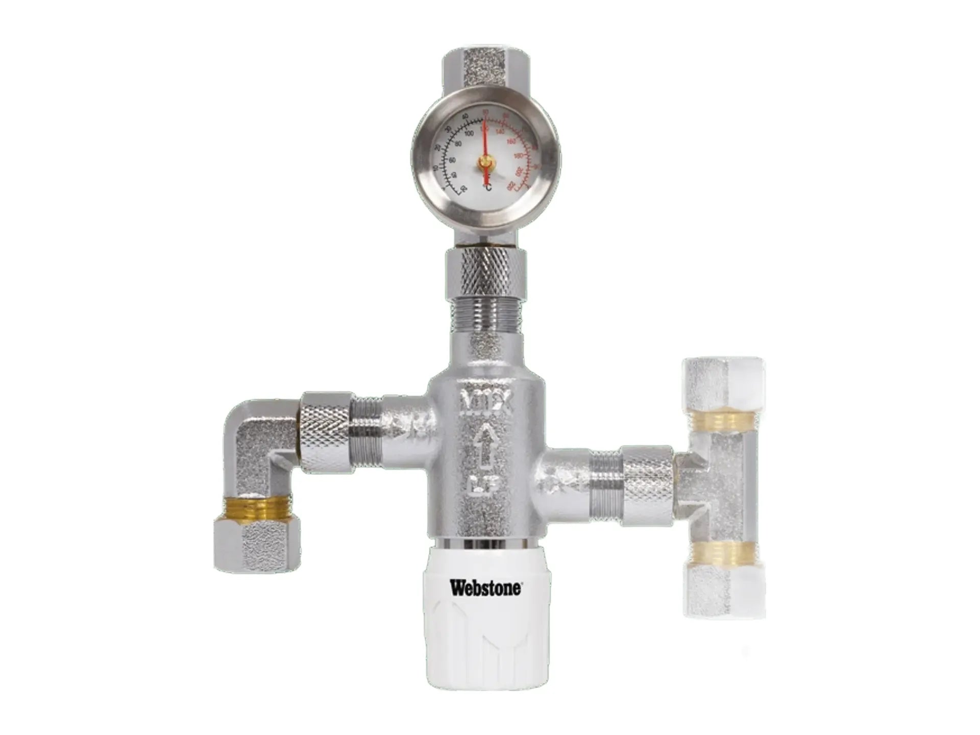 Webstone 3/8" Compression Thermostatic Mixing Valve H-77411W-TG