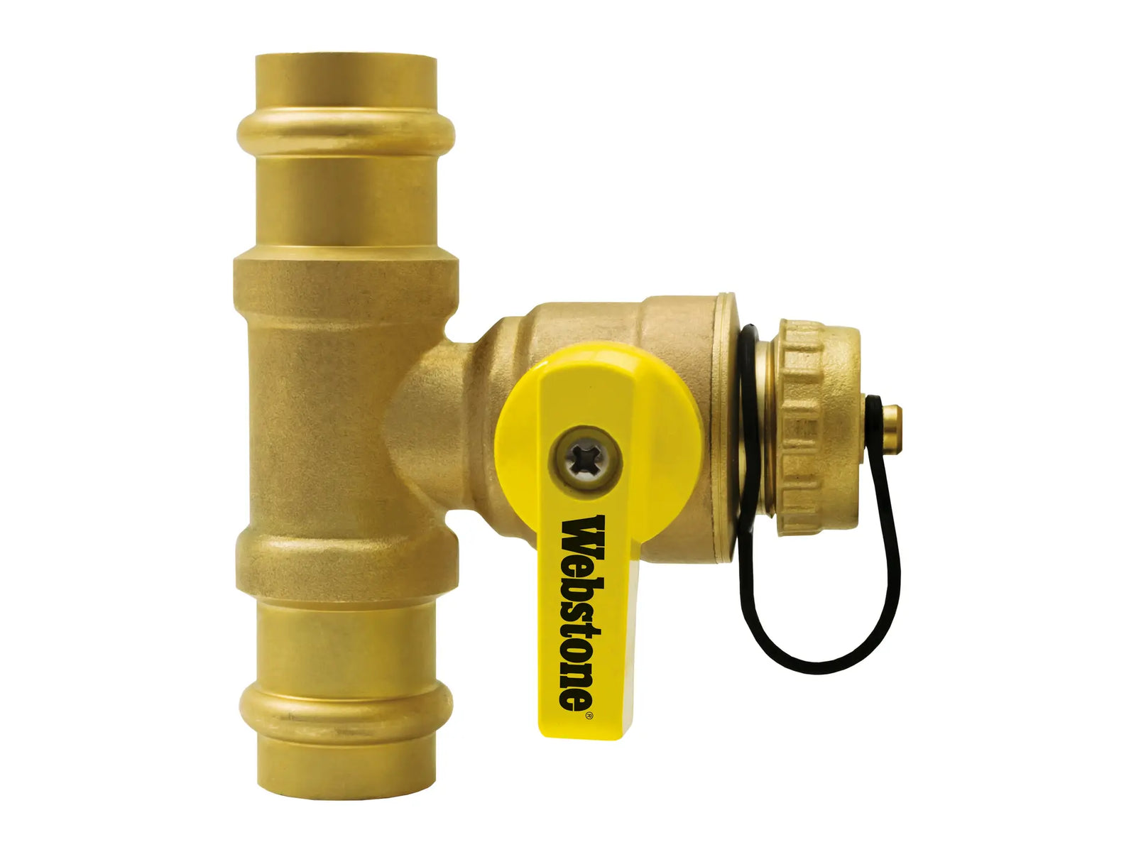Webstone PRS-X067W 1/2" x 1/2" Press Pro-Pal T-Drain H-80672W