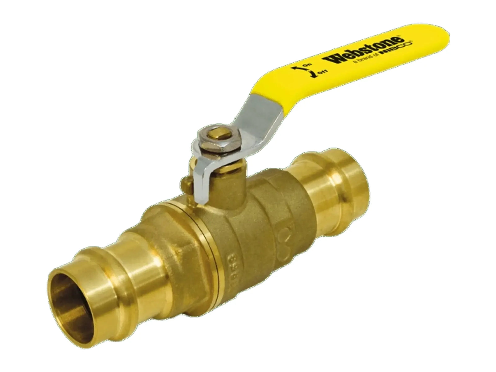 Webstone PRS-8170 1-1/4" x 1-1/4" Press Brass Ball Valve H-81705W
