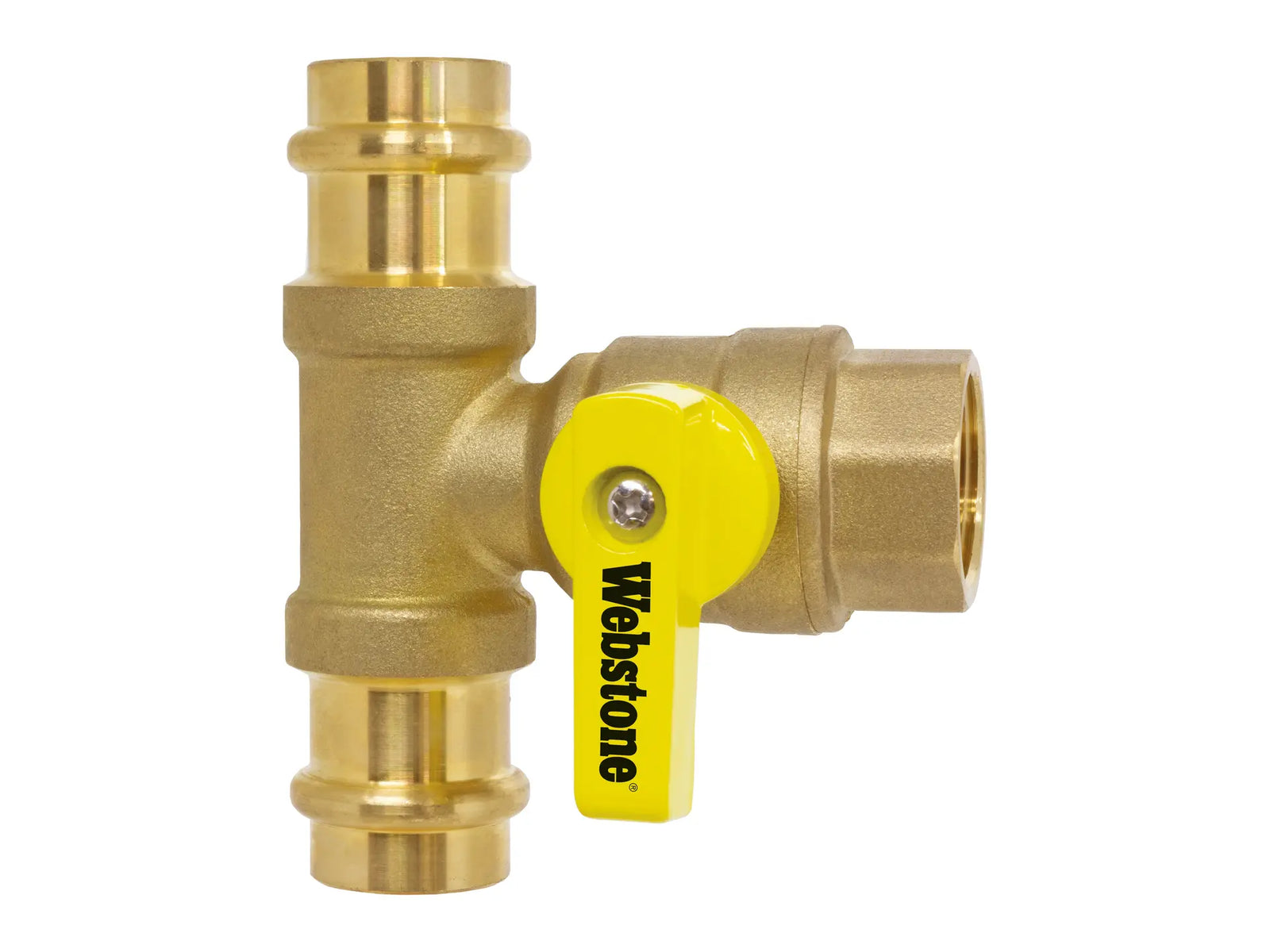 Webstone PRS-X267W 1/2" x 1/2" FIP Valve x Press Run Pro-Pal T-Valve H-82672W