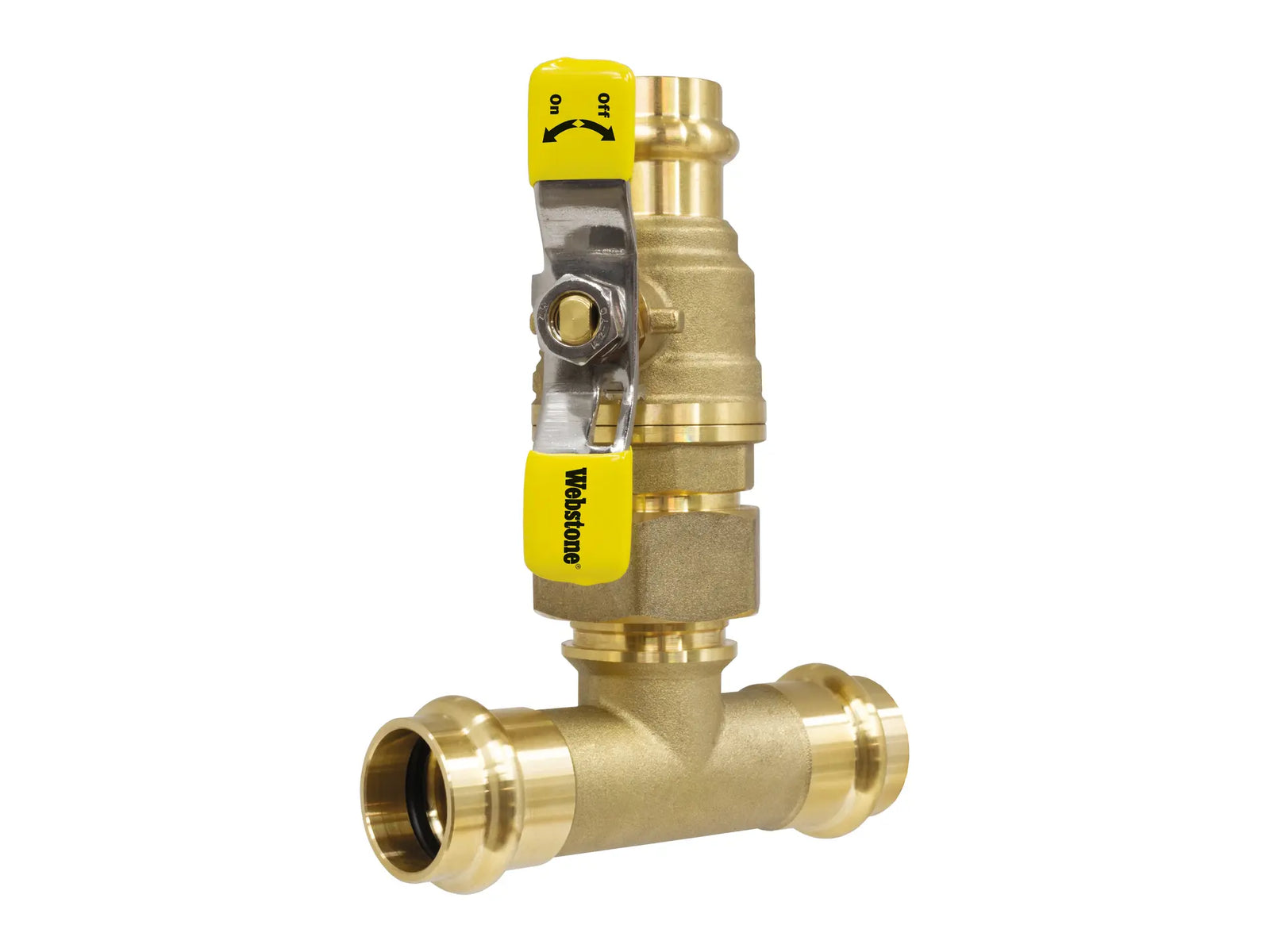 Webstone PRS-X371W 3/4" x 1-1/4" Press Valve x Press Run Pro-Pal T-Union Ball H-83713W-T114