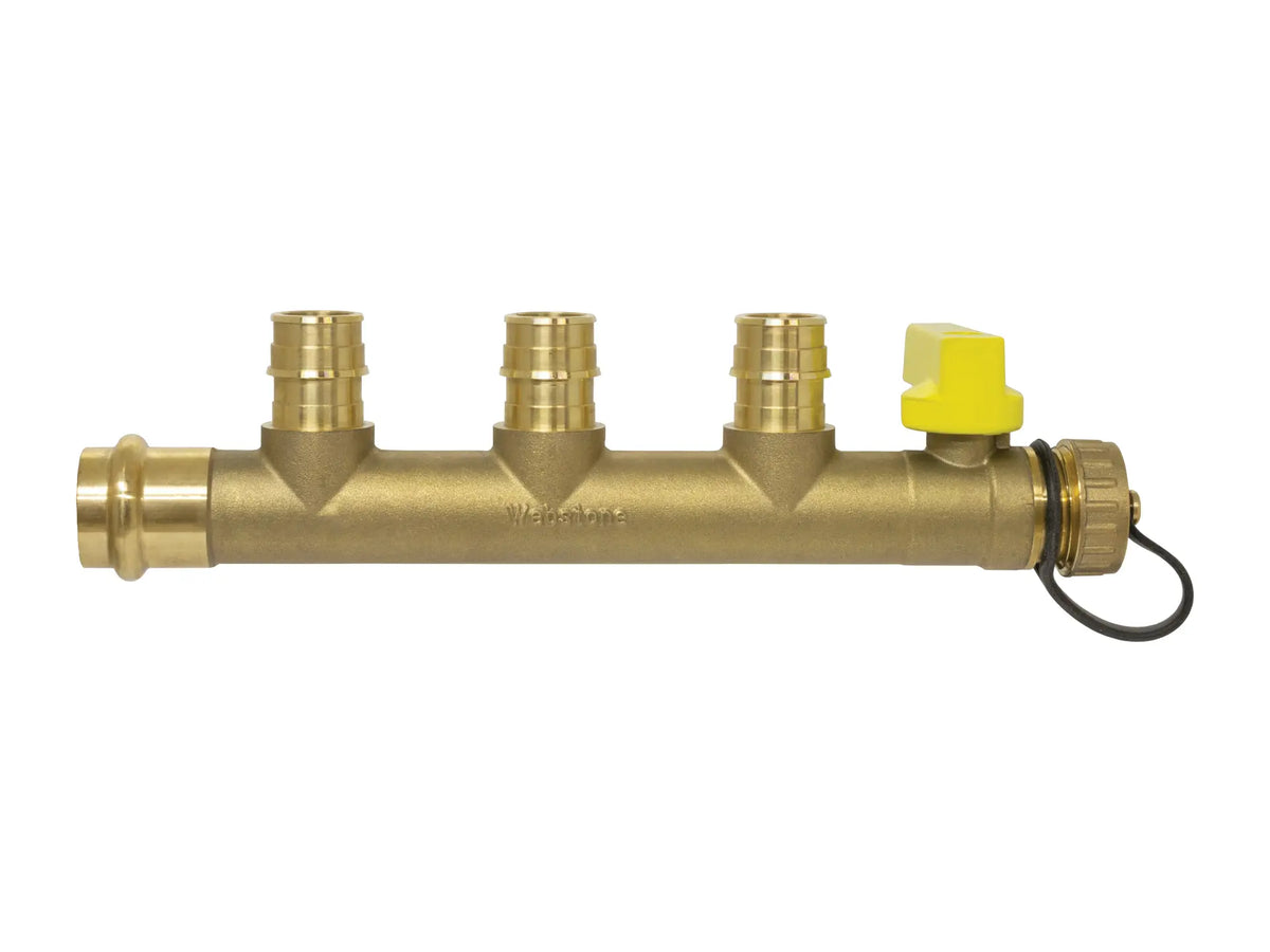 Webstone H-86X7 1" Hose Multi-Port Tee H-86374W-R