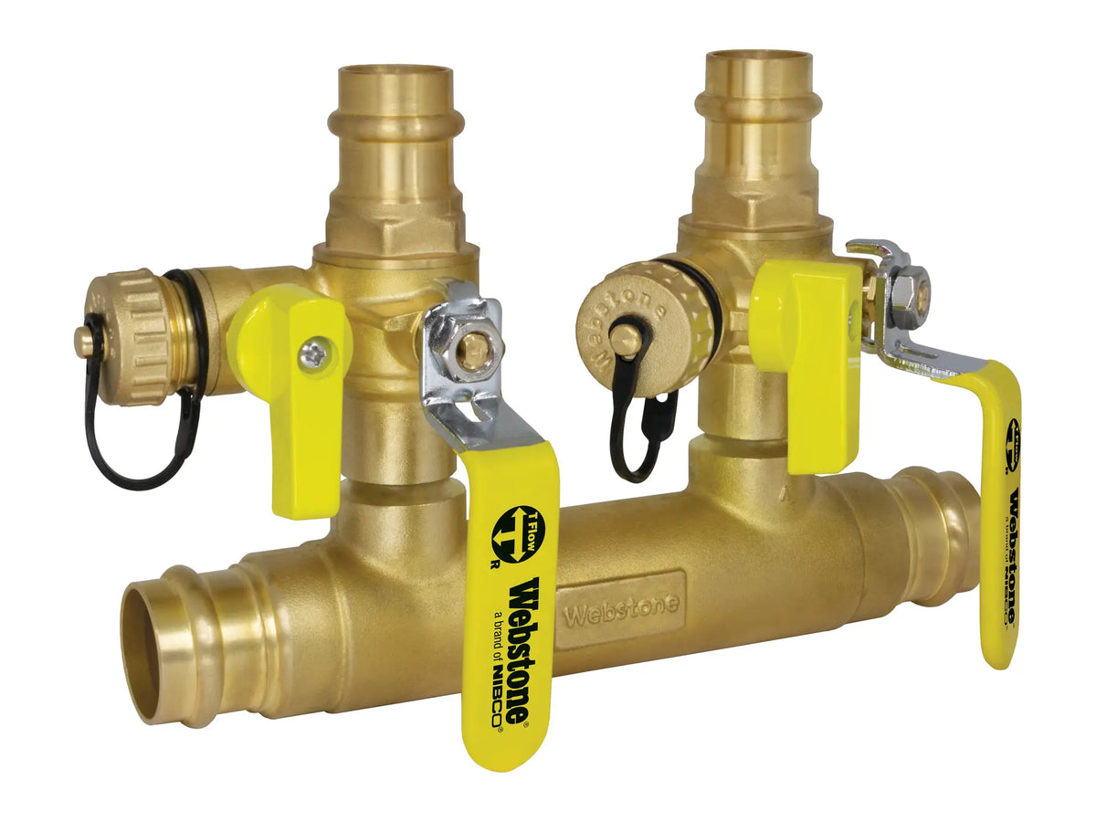 Webstone H-88355-2, 1-1/4 PRS Double Ball Drain Manifold