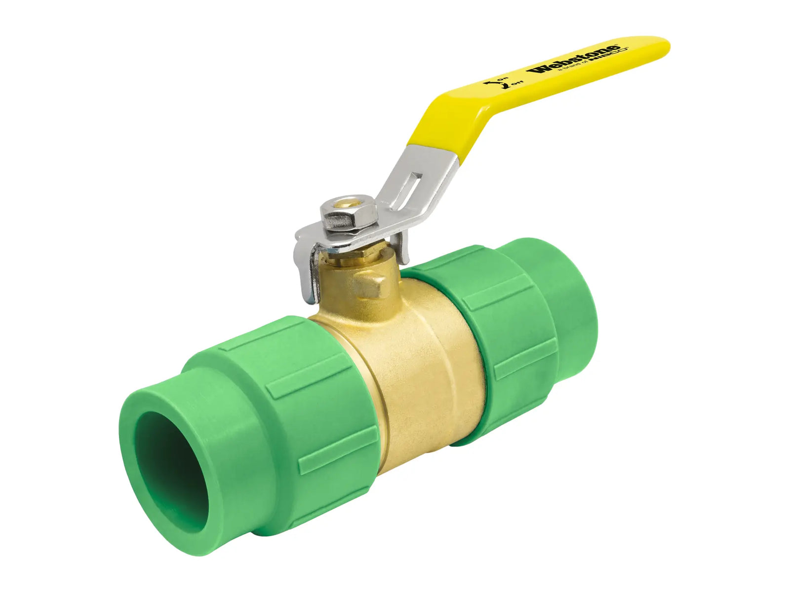 Webstone PPR-9470W 1" x 1" Female PP-R Metric Socket x FIP Aquatherm Ball Valve H-94704W