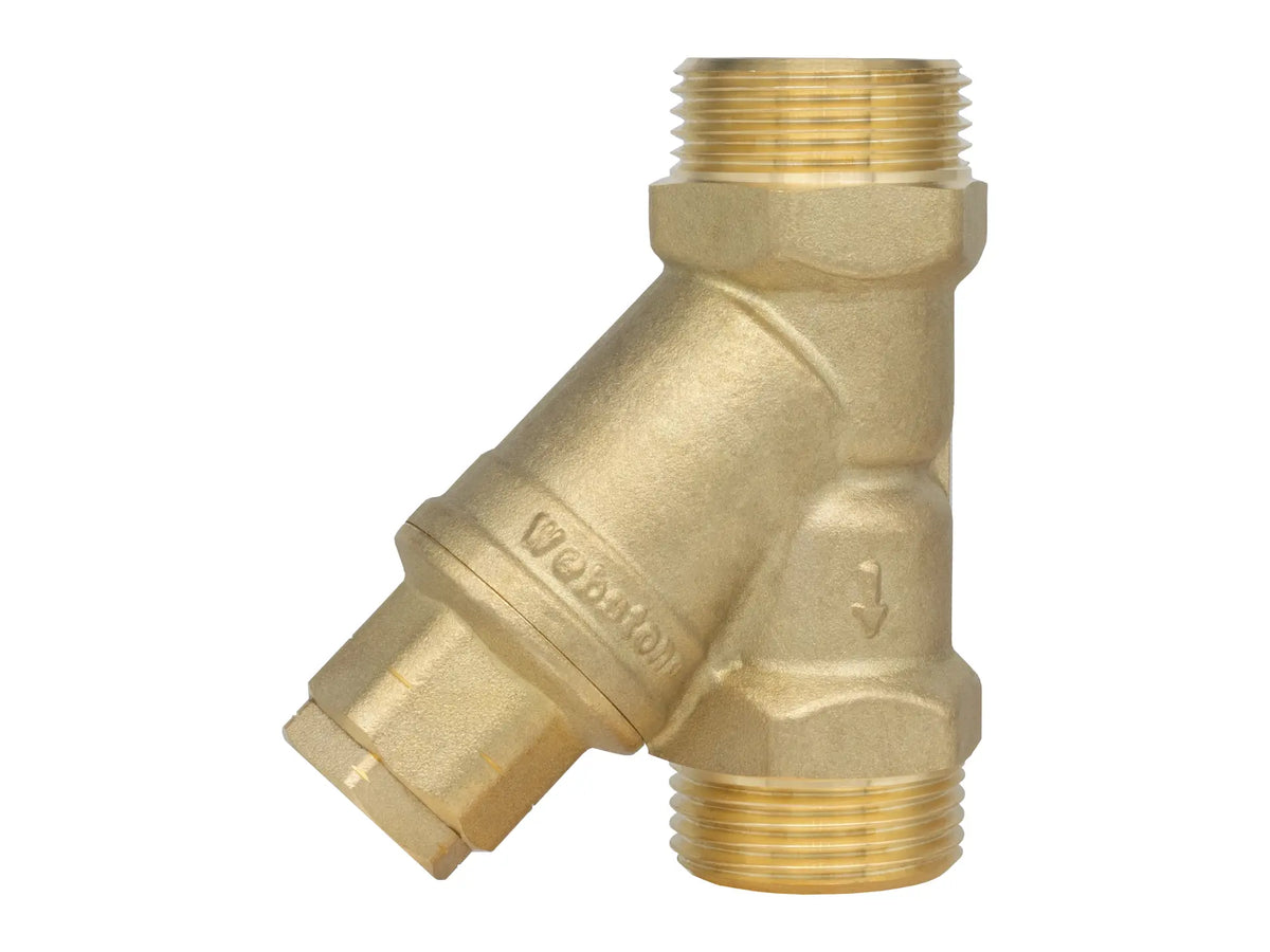 Webstone 1" x 1" Solder LF DZR Brass Y-Strainer H-G0564W
