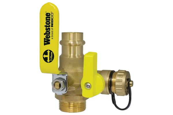 Webstone H-G-80616W-R, PRS-G-X061W 1 1/2 X 1 1/4 Full Flow Forged DZR Brass Ball Valve