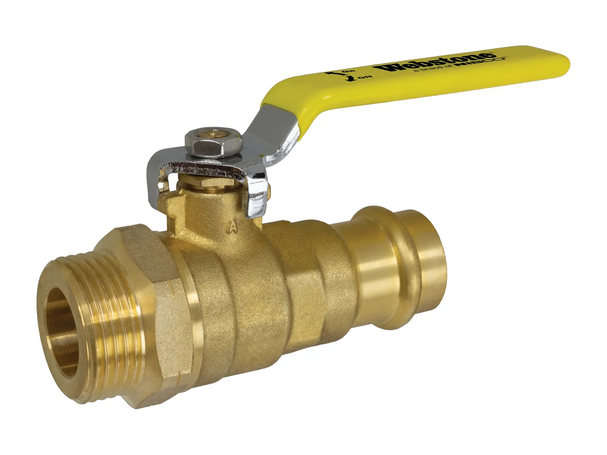 Webstone H-G-81706W, PRS-G-X170W 1 1/2 Full Flow Forged DZR Brass Ball Valve