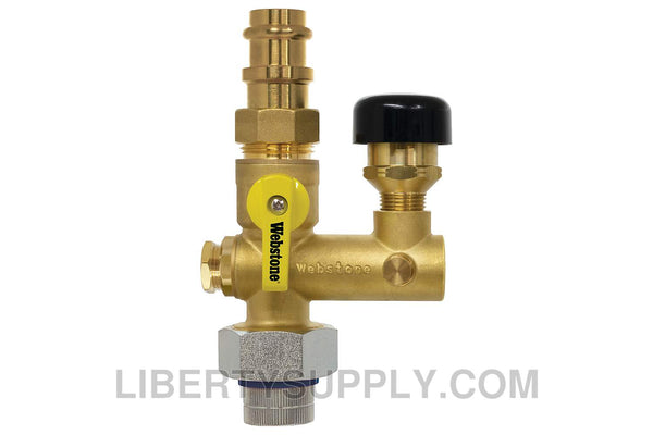 Webstone SWT-X166W-VR 1/2" x 3/4" Pro-Pal Water Heater Supply Valve H-51662W-VR