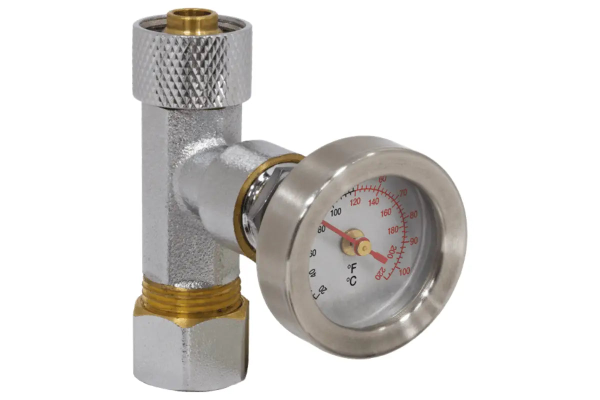 Webstone H-33000W, Temp Gauge & Fitting 3/8 x 9/16