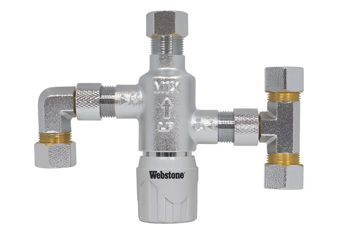 Webstone H‑7‑7211W WP, 3/8" Compression Thermostatic Mixing Valve Fitting Set