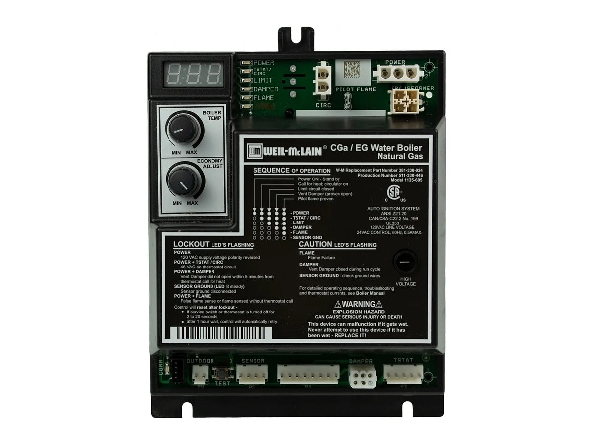 Weil-McLain 381-330-024, Control Modulating UT-1135-605 Low Water Cut Off